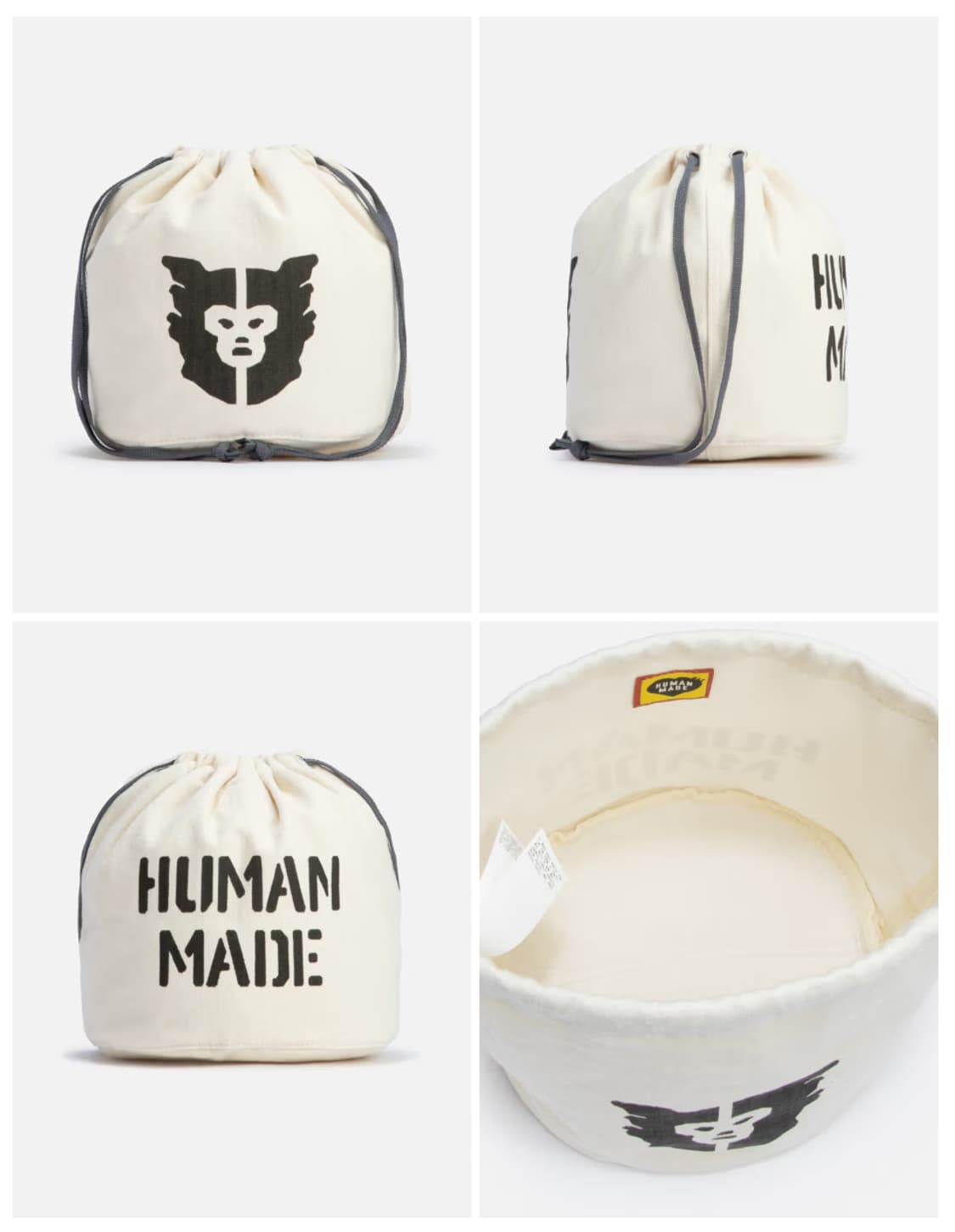 새제품) 휴먼 메이드 드로우스트링 백 화이트 HM28GD011 상품이미지1