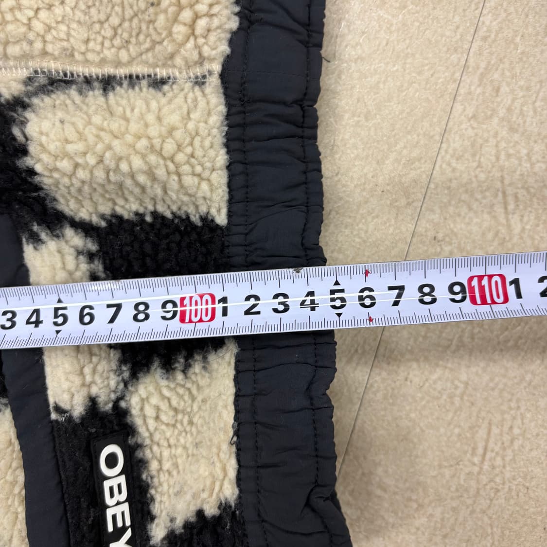 오베이 체커보드 플리스 팬츠 상품이미지6