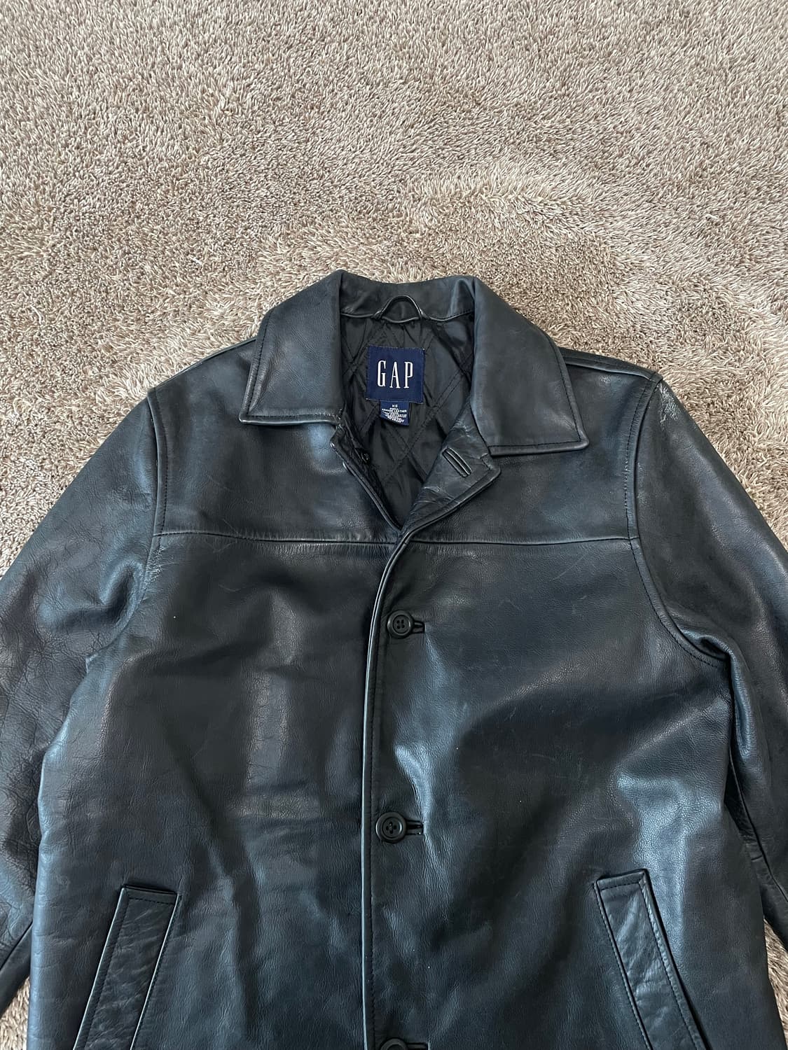 빈티지 올드갭 레더 카코트 old gap 상품이미지2