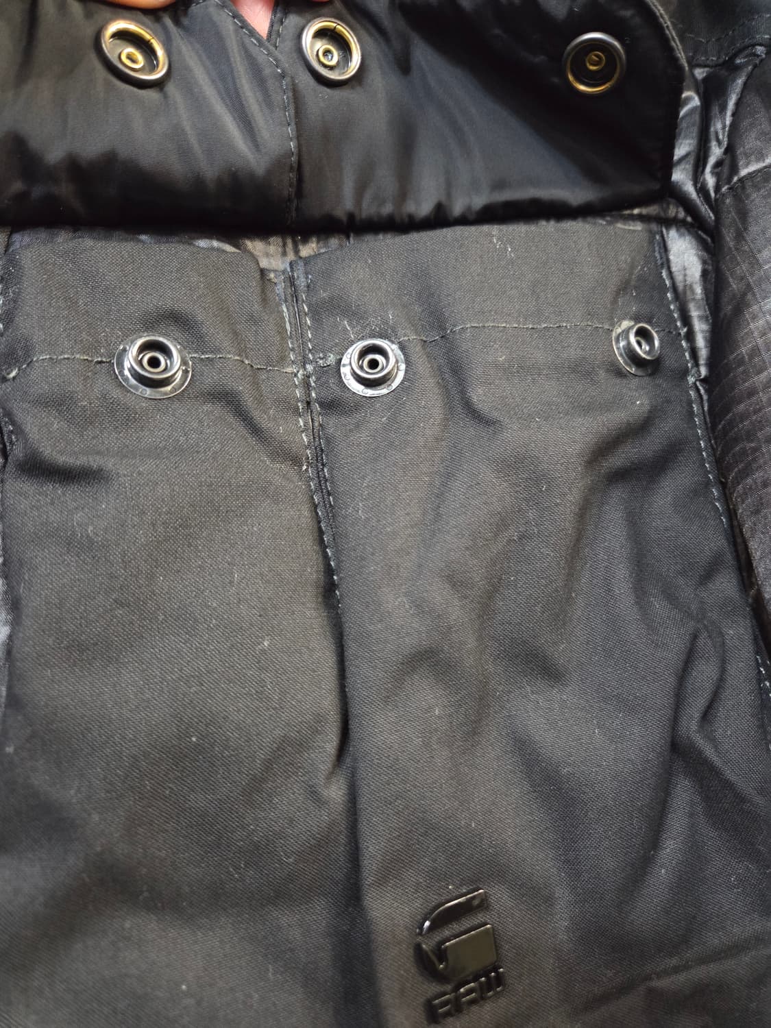 G-Star RAW 블랙 후드 패딩 점퍼(XS/L)택없음/디피용 상품이미지5