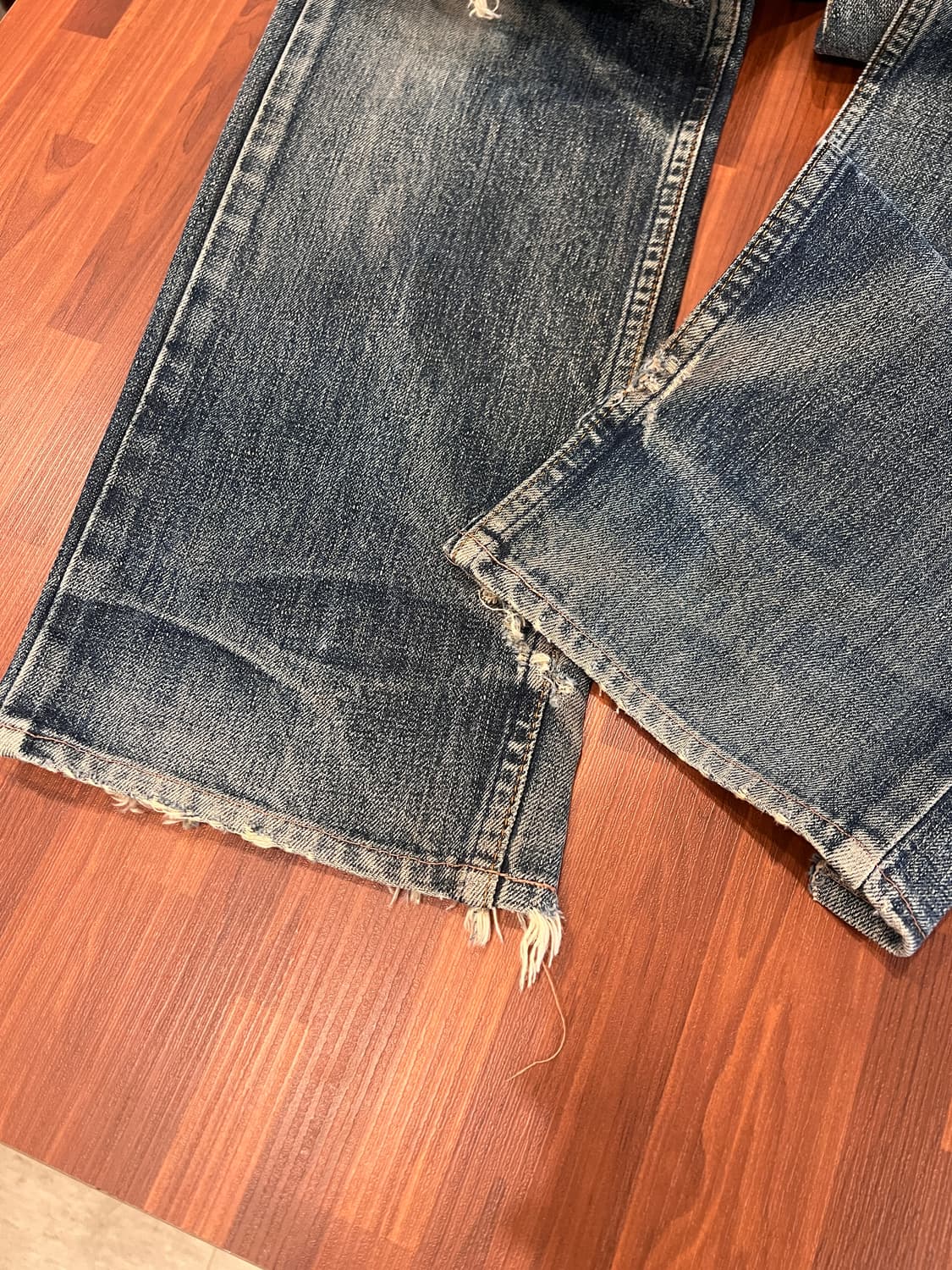 90s Levis 리바이스 505 디스트로이드 데님 팬츠 (Japan) 상품이미지8