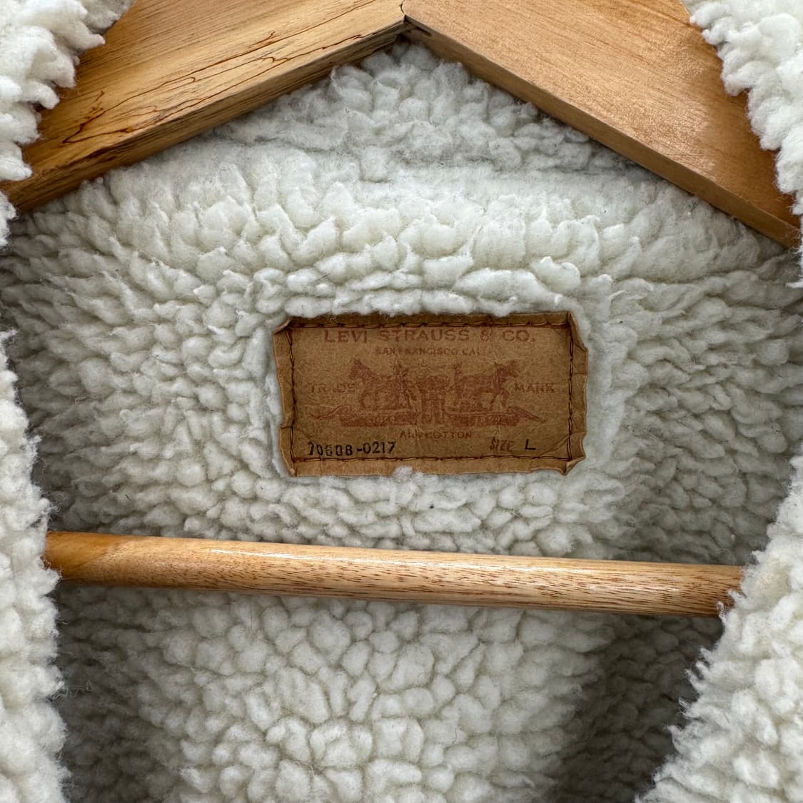 80s 리바이스 쉐르파 데님 트러커 자켓 (M)   상품이미지9