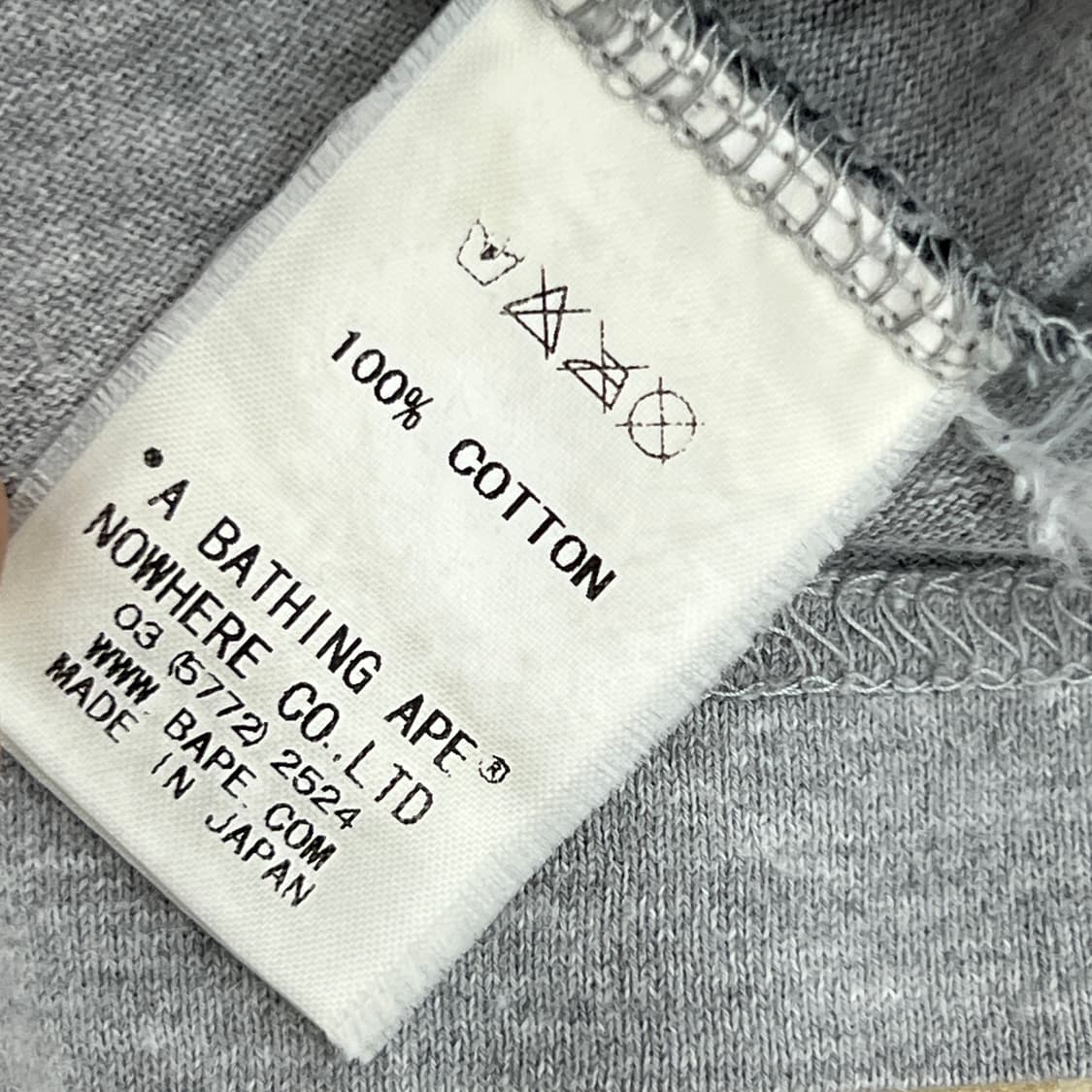 Bape 베이프 그레이 카모 스트라이프 반팔 티셔츠 M 상품이미지9