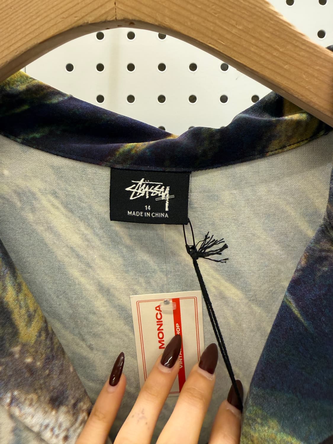 스투시 그래픽 패턴 오픈카라 반팔 셔츠 U1616 상품이미지5