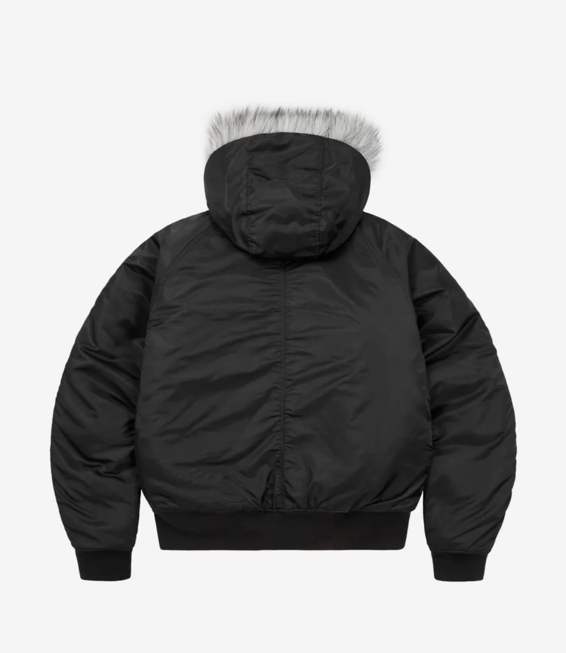 아캄 Hooded Fur MA-1 Jacket (Black) (1) 상품이미지2