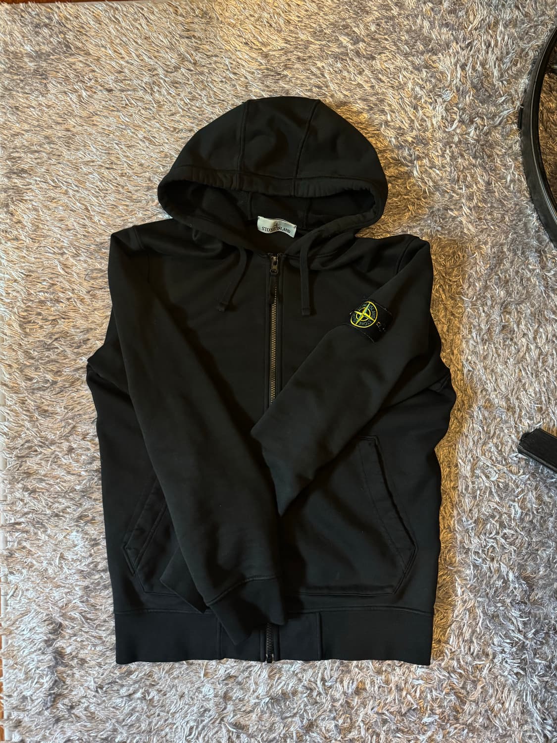 스톤아일랜드 후드집업 블랙 M 상품이미지1