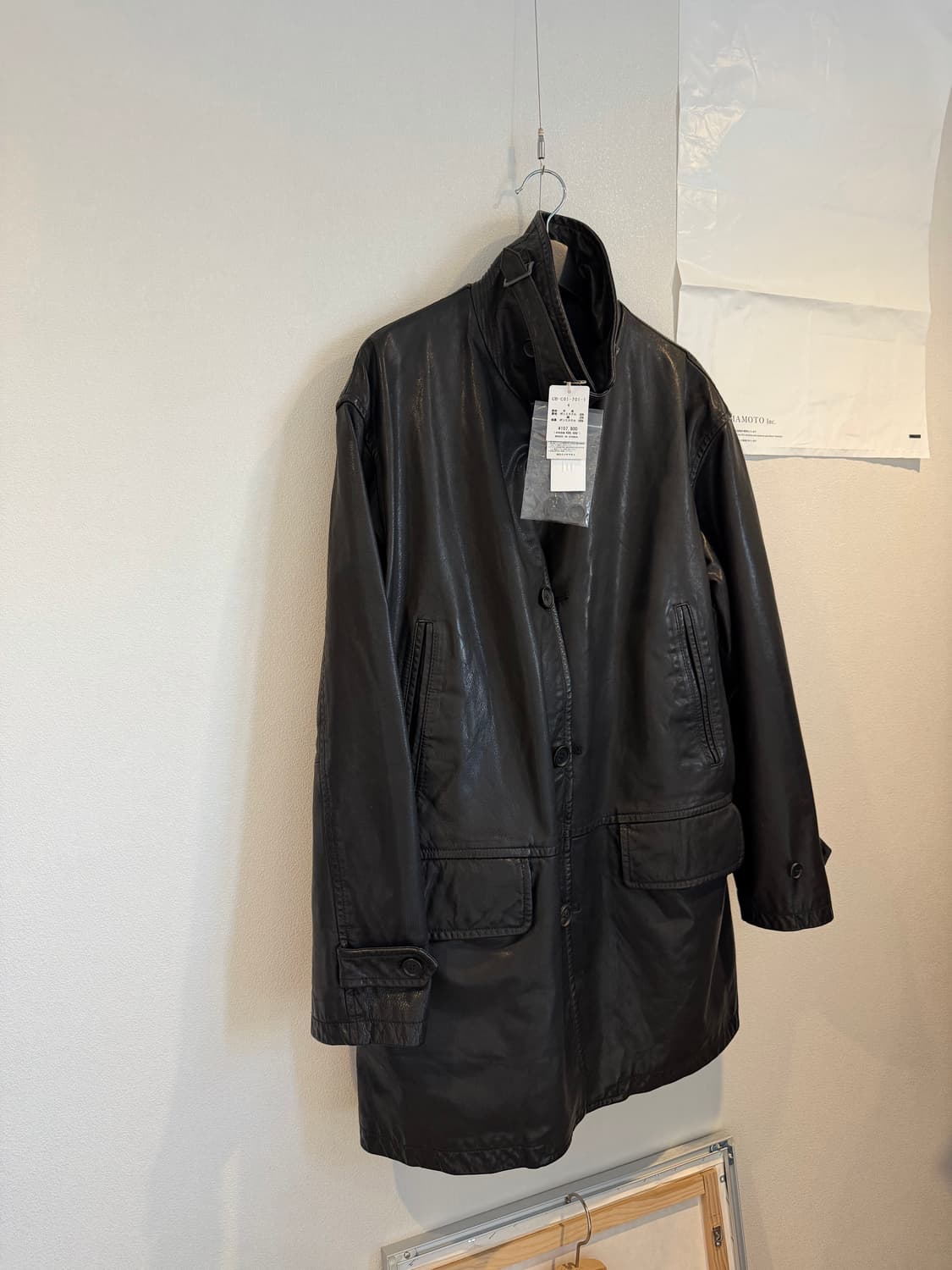 요지야마모토 레더 코트 자켓 4사이즈 새상품 상품이미지4