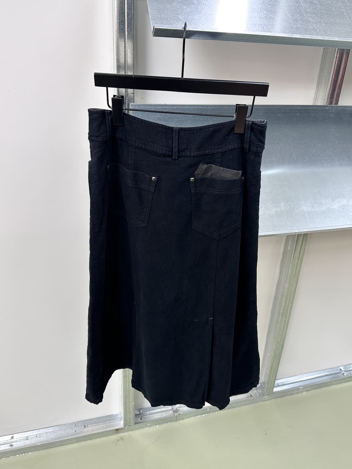 black ring stud skirt 상품이미지5