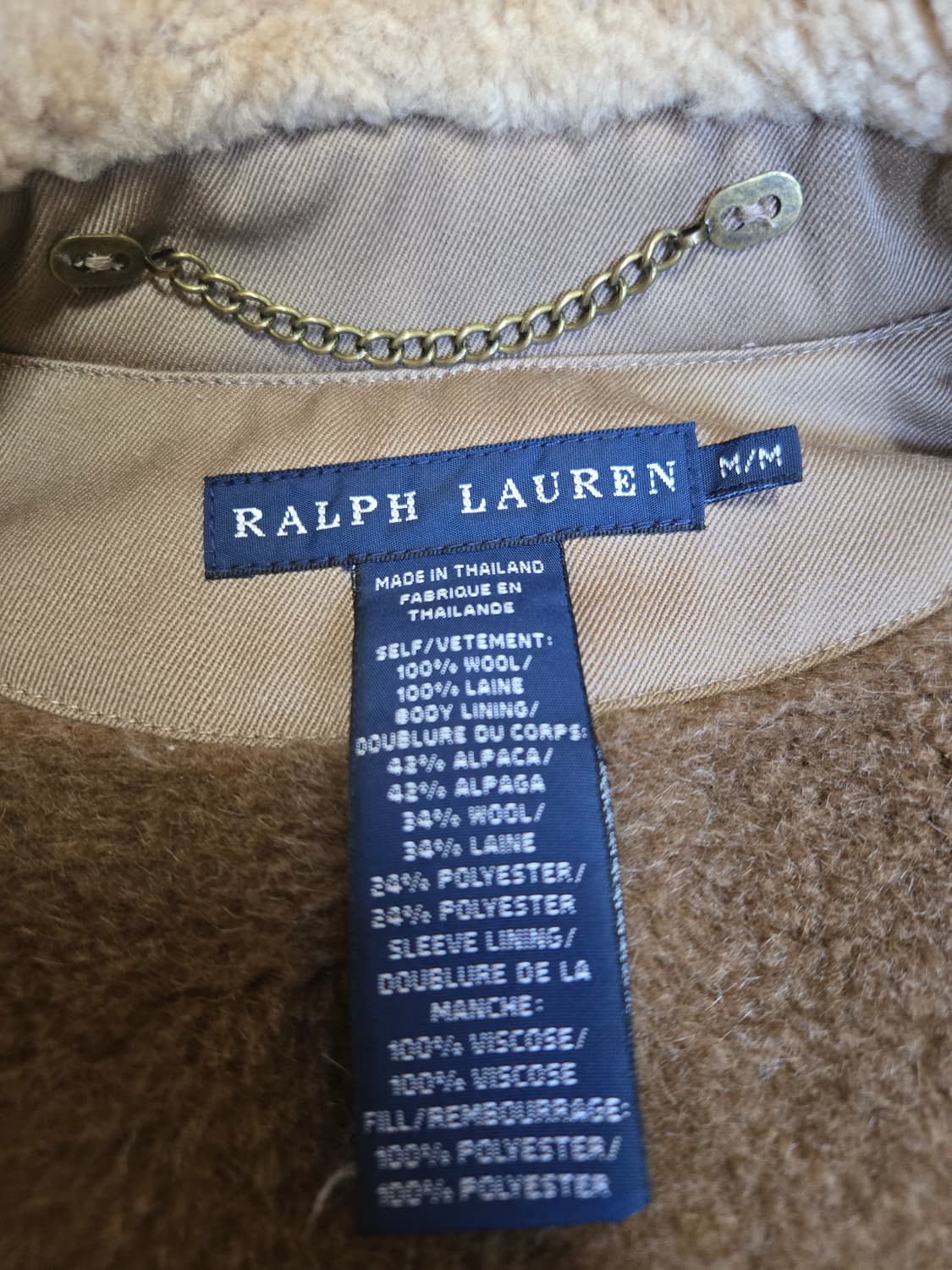 폴로 랄프로렌 남성 알파카 코트 상품이미지9