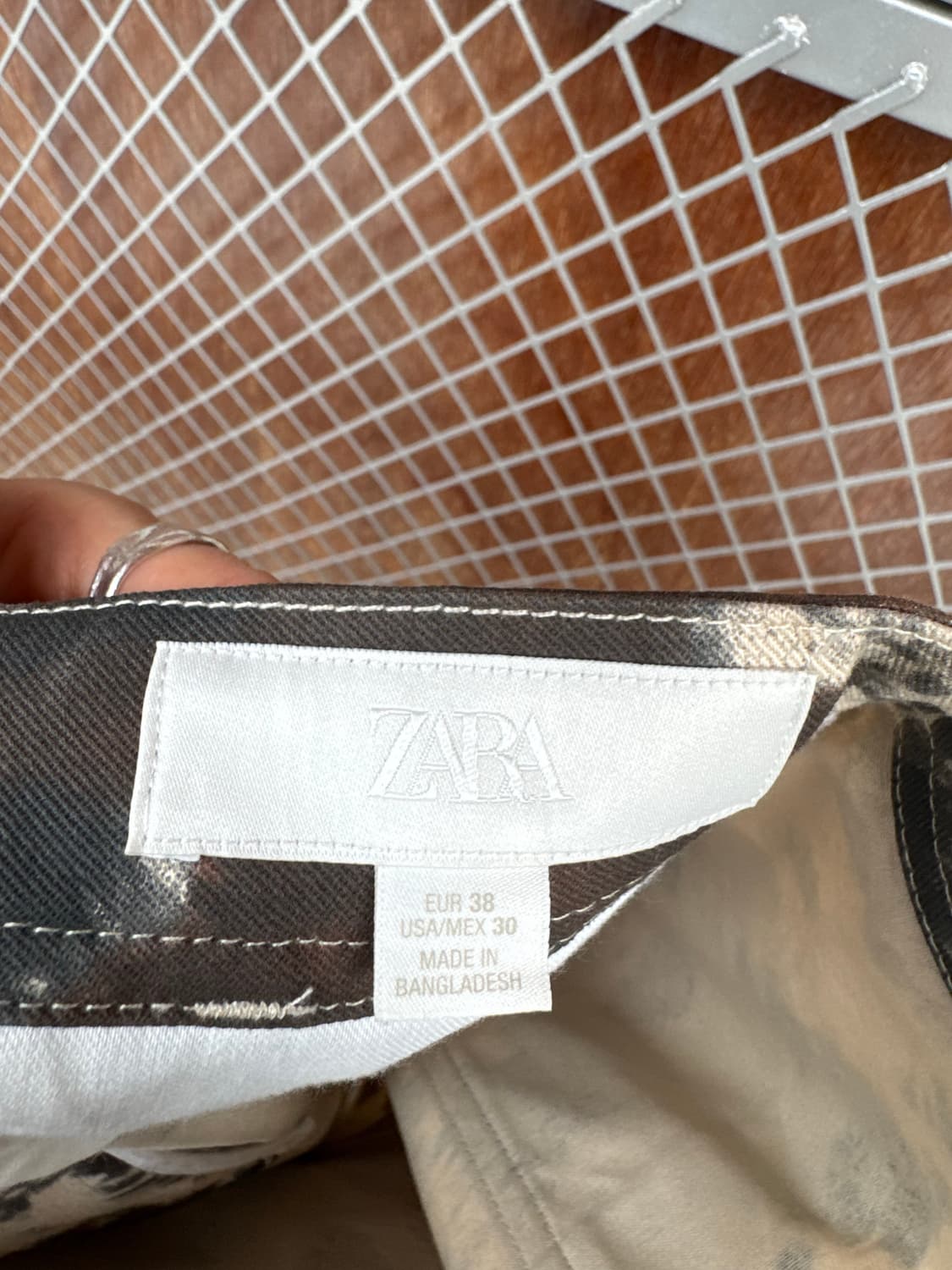 ZARA 자라 카모 애니멀 패턴 버뮤다 반바지 팬츠 쇼츠 30 상품이미지4
