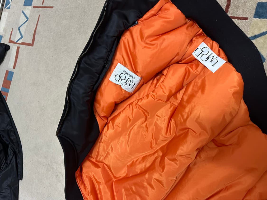 엘 무드 왕 헤비 나일론 MA-1 봄버 자켓 블랙 상품이미지2