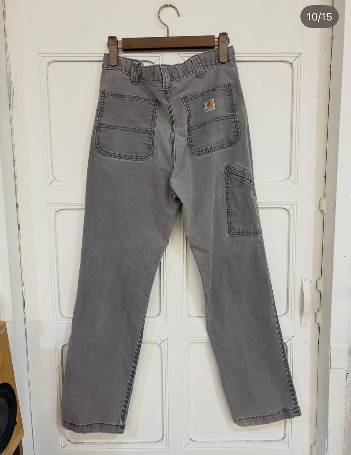 여성 추천 사이즈!! 칼하트 빈티지 그레이 싱글니 카펜터 팬츠 상품이미지4