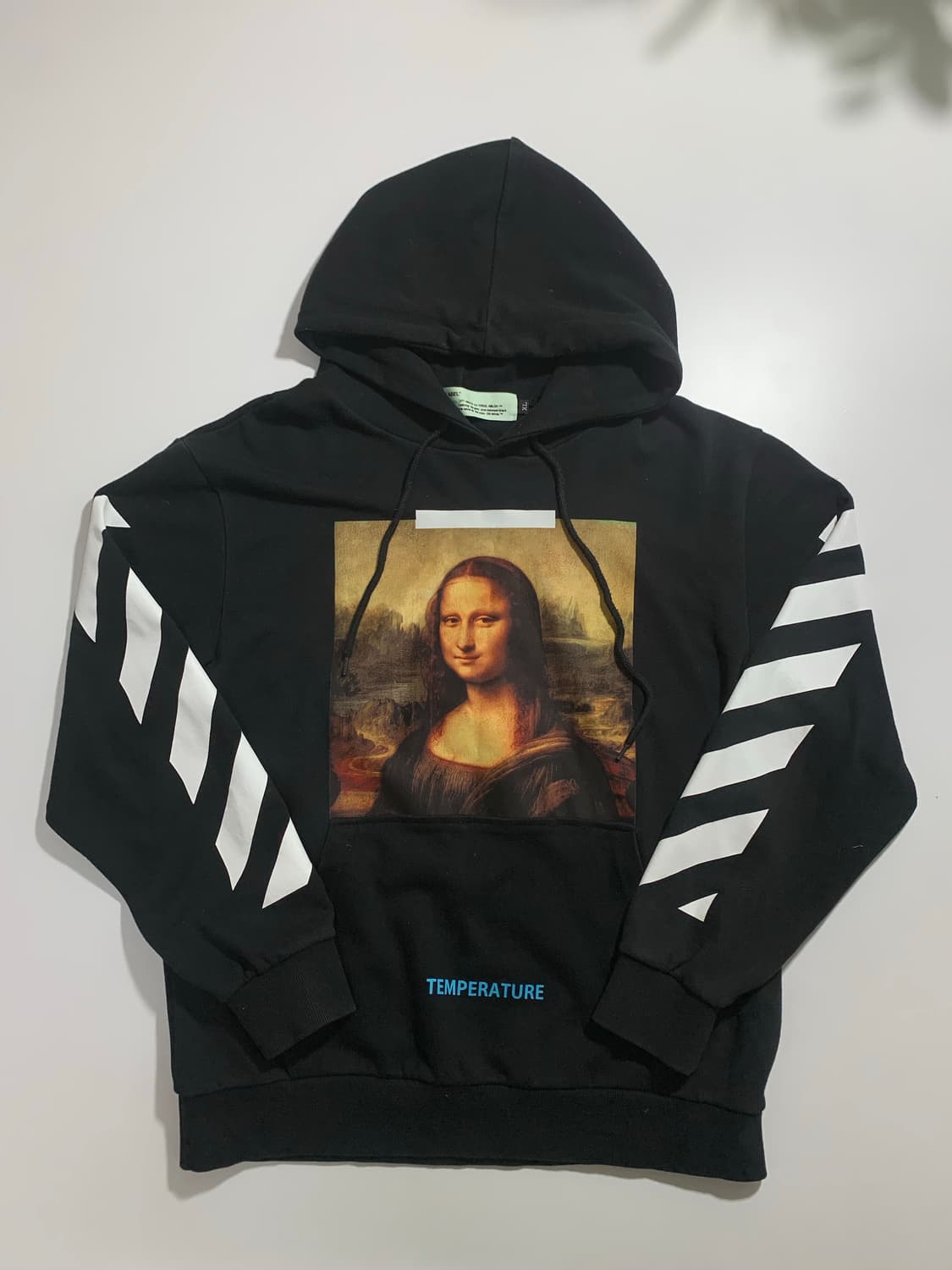 오프화이트 모나리자 후드티 블랙 상품이미지1