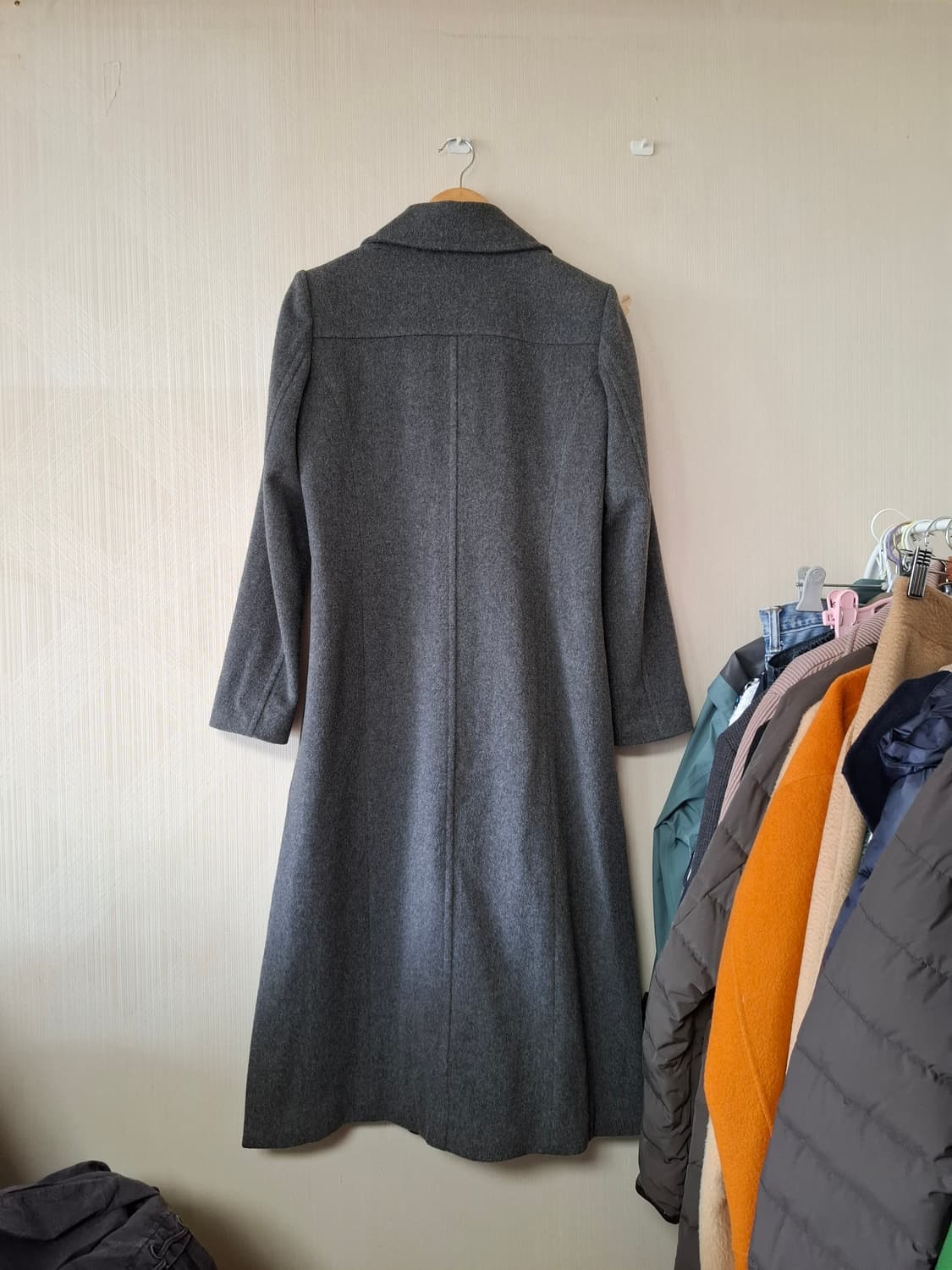 NO THX 울캐시 그레이 더블 코트 상품이미지9