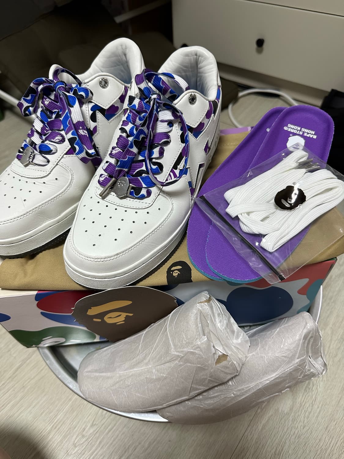 베이프스타 홍콩 익스클루시브 풀박스(깔창도 새거) 상품이미지1