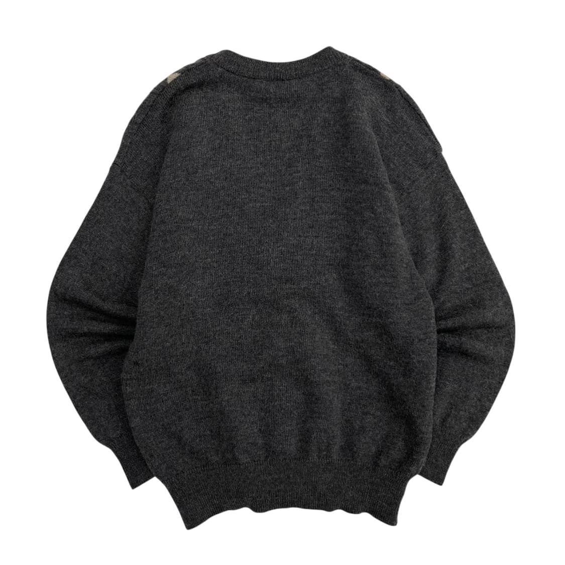 라코스테 파스텔 체크패턴 차콜 가디건 100 상품이미지3