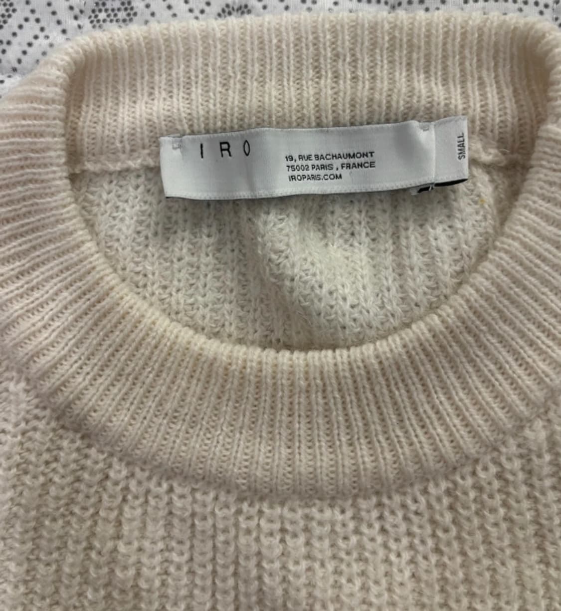 한섬 이로 IRO 아이보리 오버핏 퍼프 니트 ~55 상품이미지3