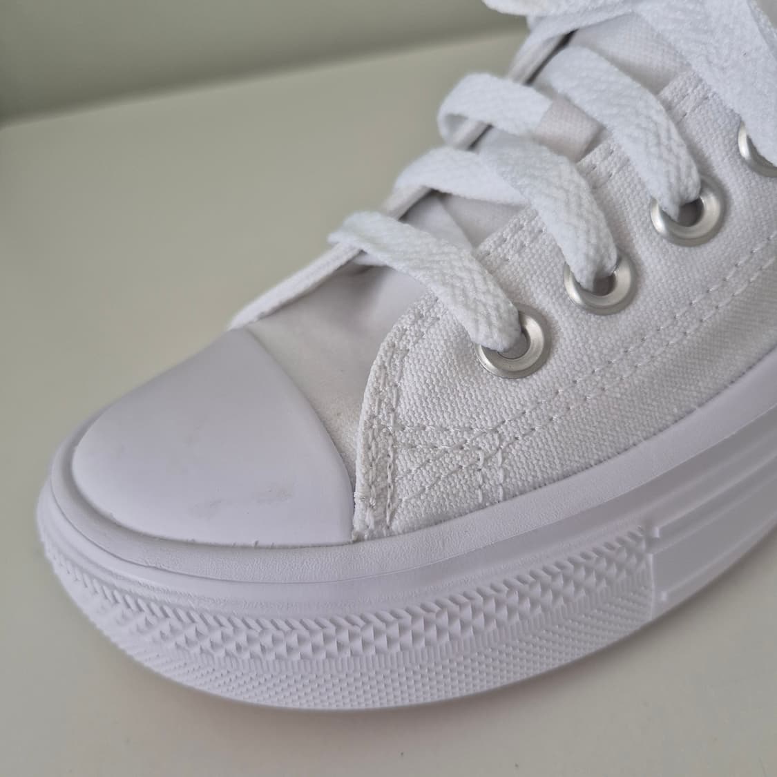 컨버스 올스타 플랫폼 흰색 운동화 220 상품이미지4