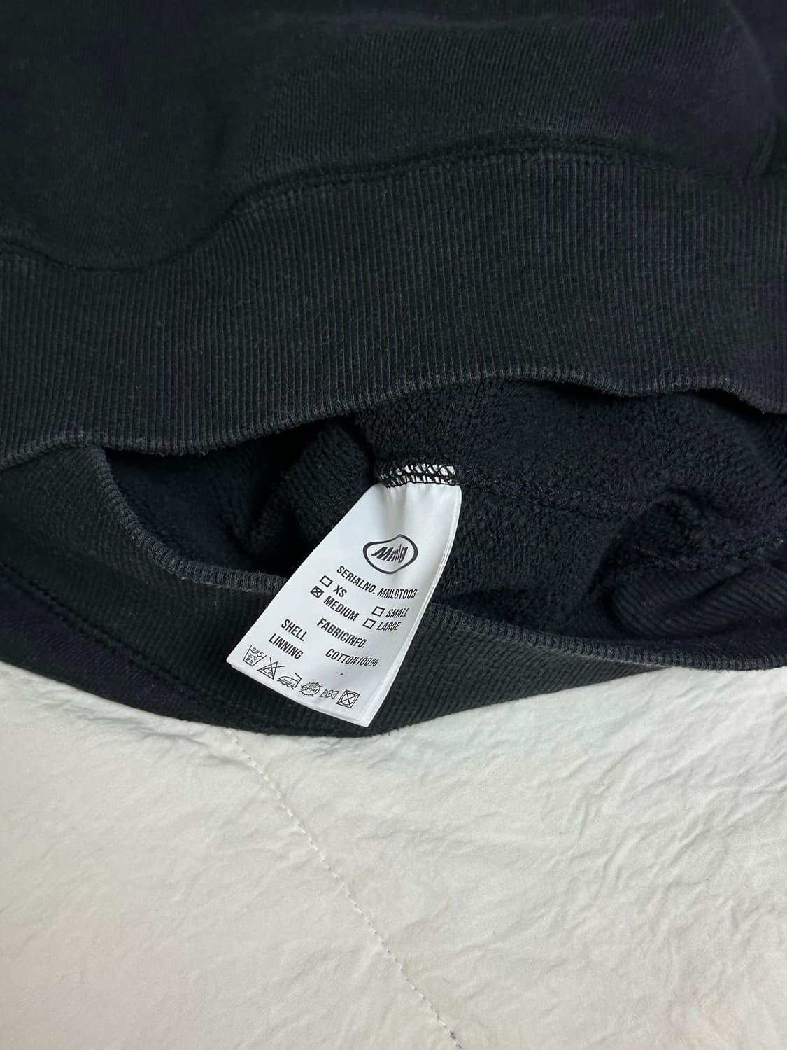 mmlg 후드티 블랙 미디움 상품이미지7