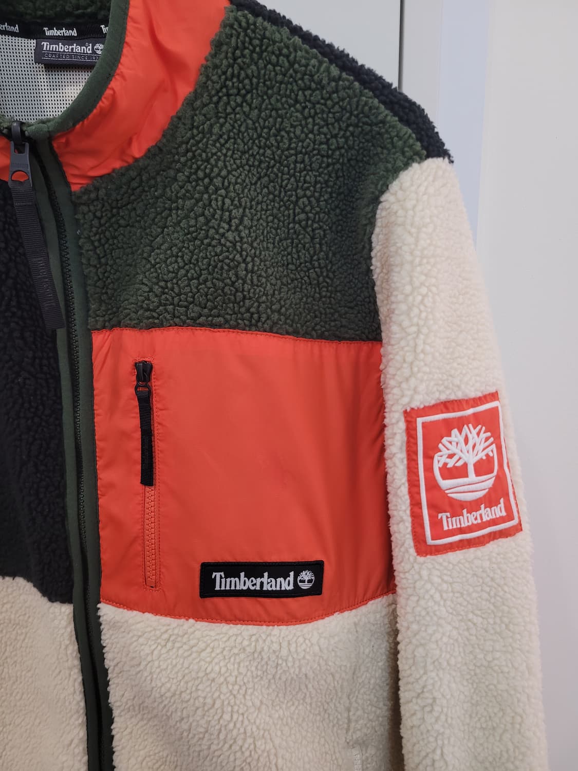 팀버랜드 컬러블록 셰르파 플리스 자켓 L사이즈 상품이미지2