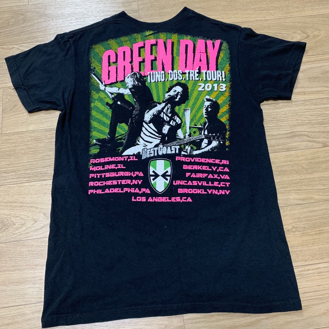 S)Greenday 그린데이 2013 프로모션 티셔츠 상품이미지2