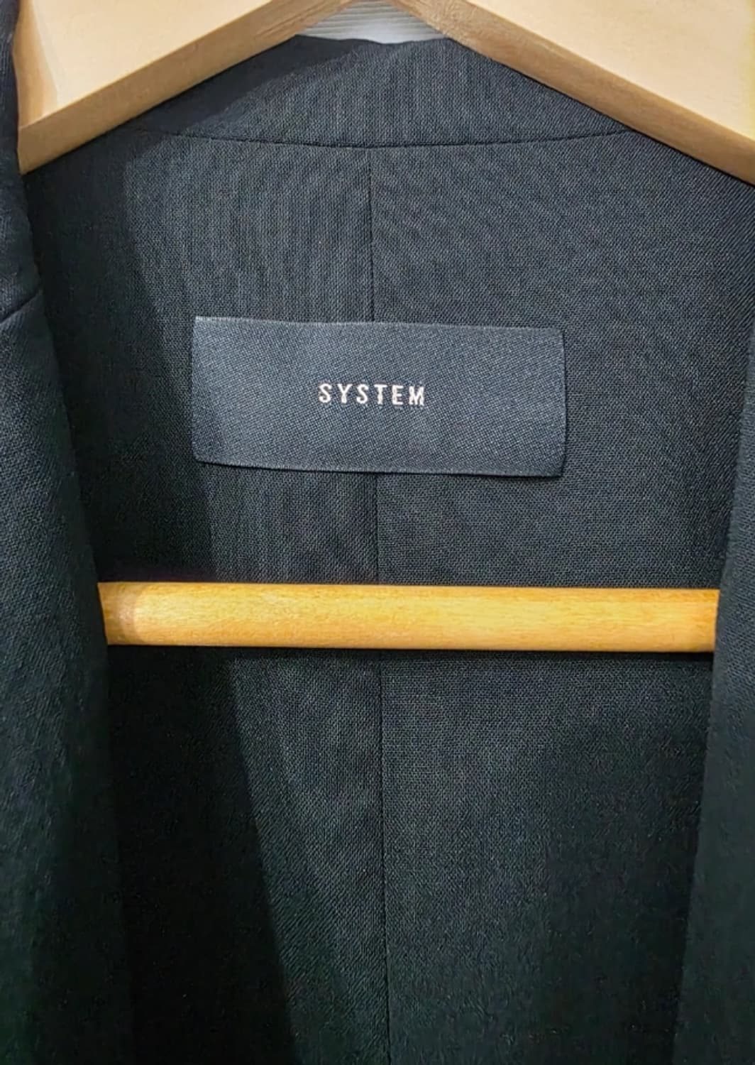 시스템 한섬 SYSTEM 블랙 베스트 조끼 ~55반 상품이미지7