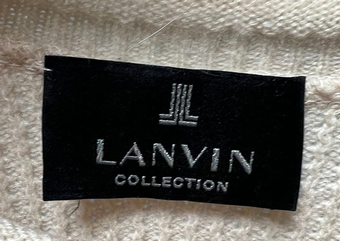 LANVIN 랑방 캐시미어 100% 여성 반팔니트티 캐주얼 S 90 55 상품이미지3
