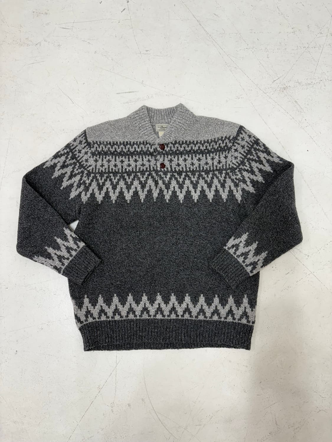 00‘s LL Bean Fair isle Lams Wool Sweater 상품이미지1