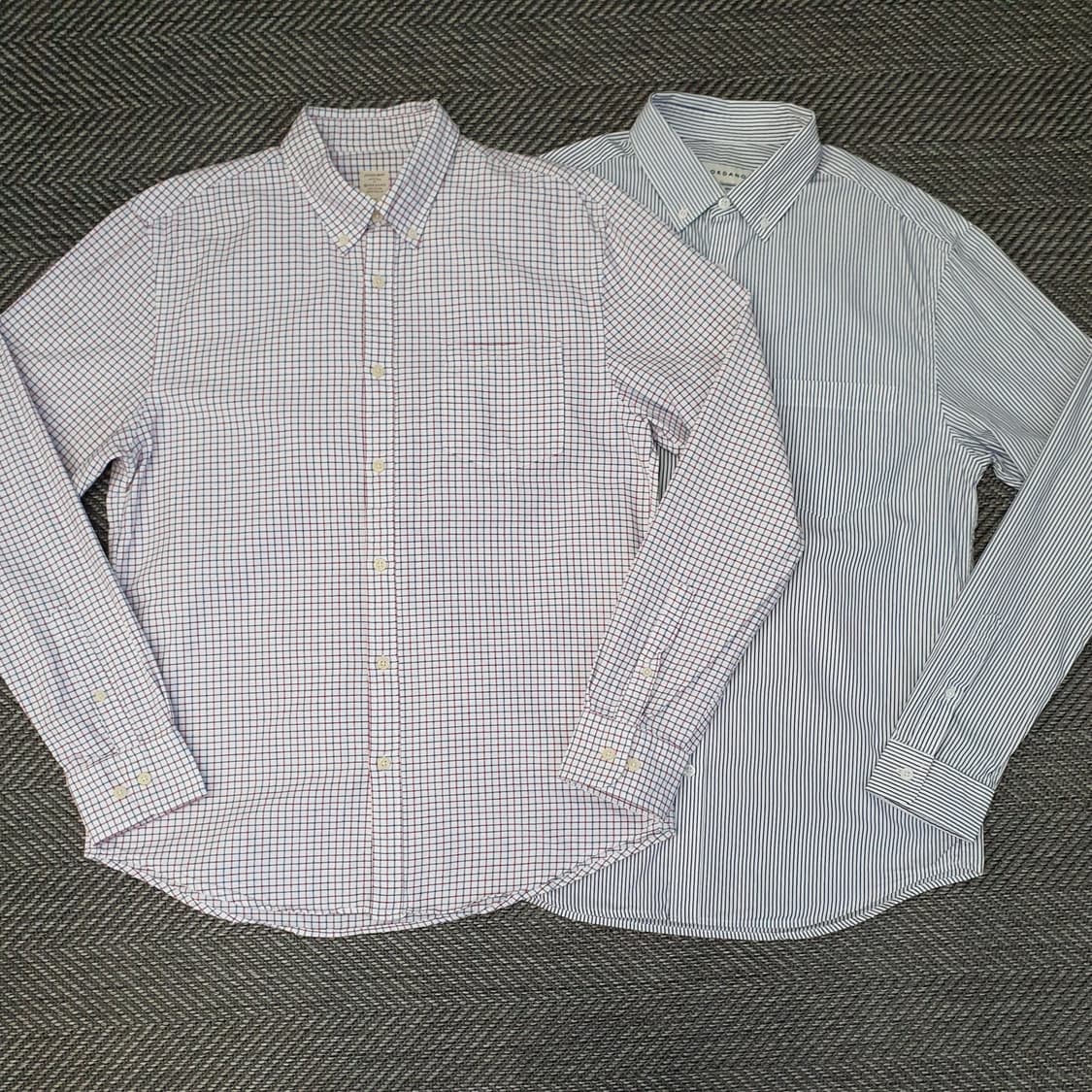 지오다노 긴소매 셔츠 남자105 (2벌가격) 상품이미지1