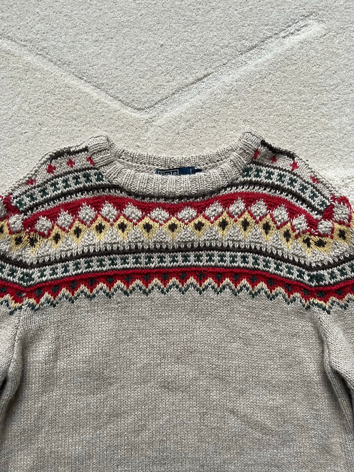 폴로 랄프로렌 페어아일 앙고라 실크 스웨터 (105) 상품이미지3