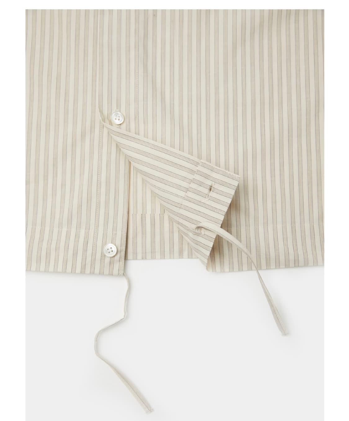 쿠어 스트라이프 셔츠 버터색 (여성) 상품이미지3