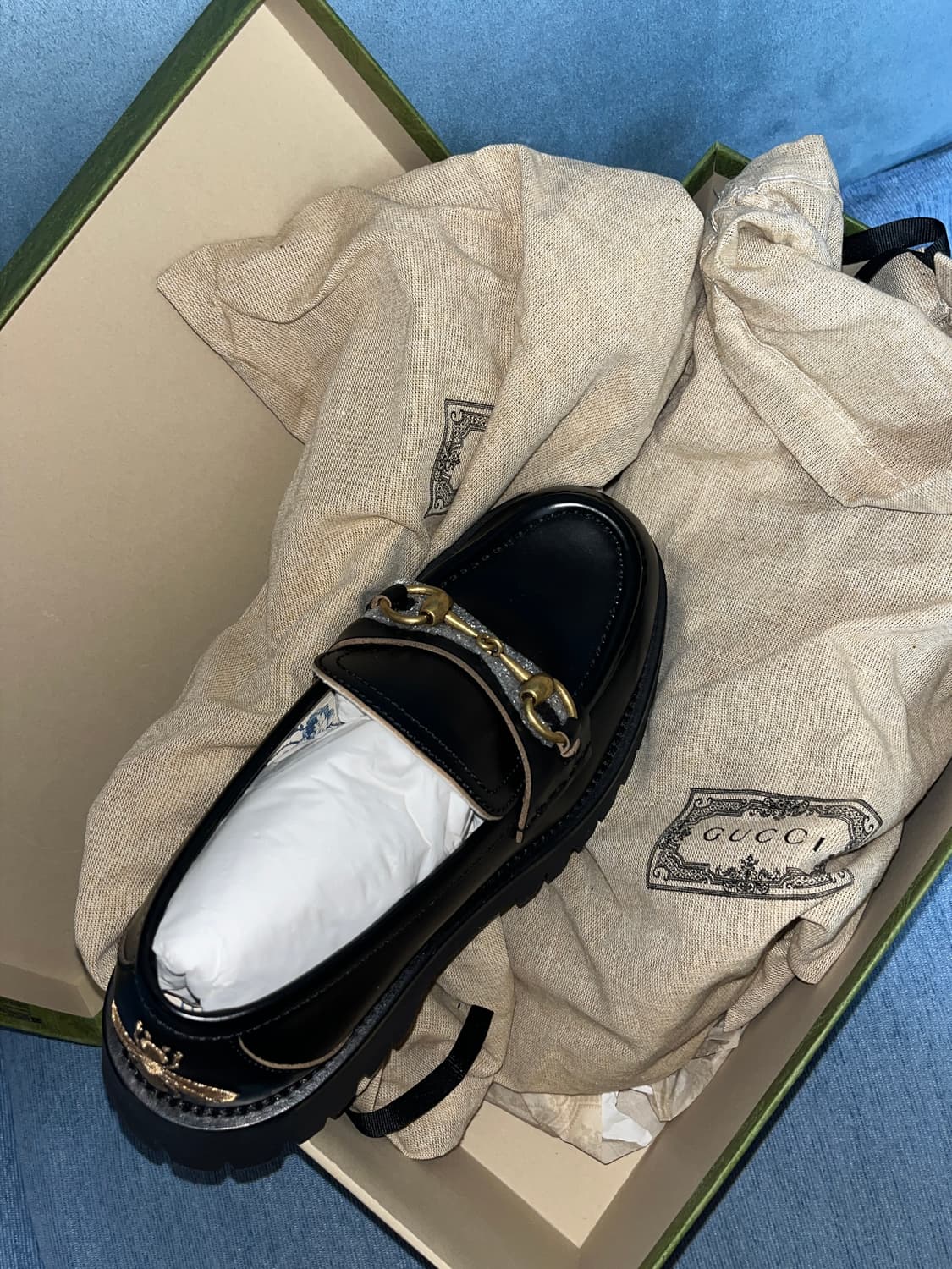 구찌 레더 러그 홀스빗 로퍼 37+ 새제품 상품이미지1