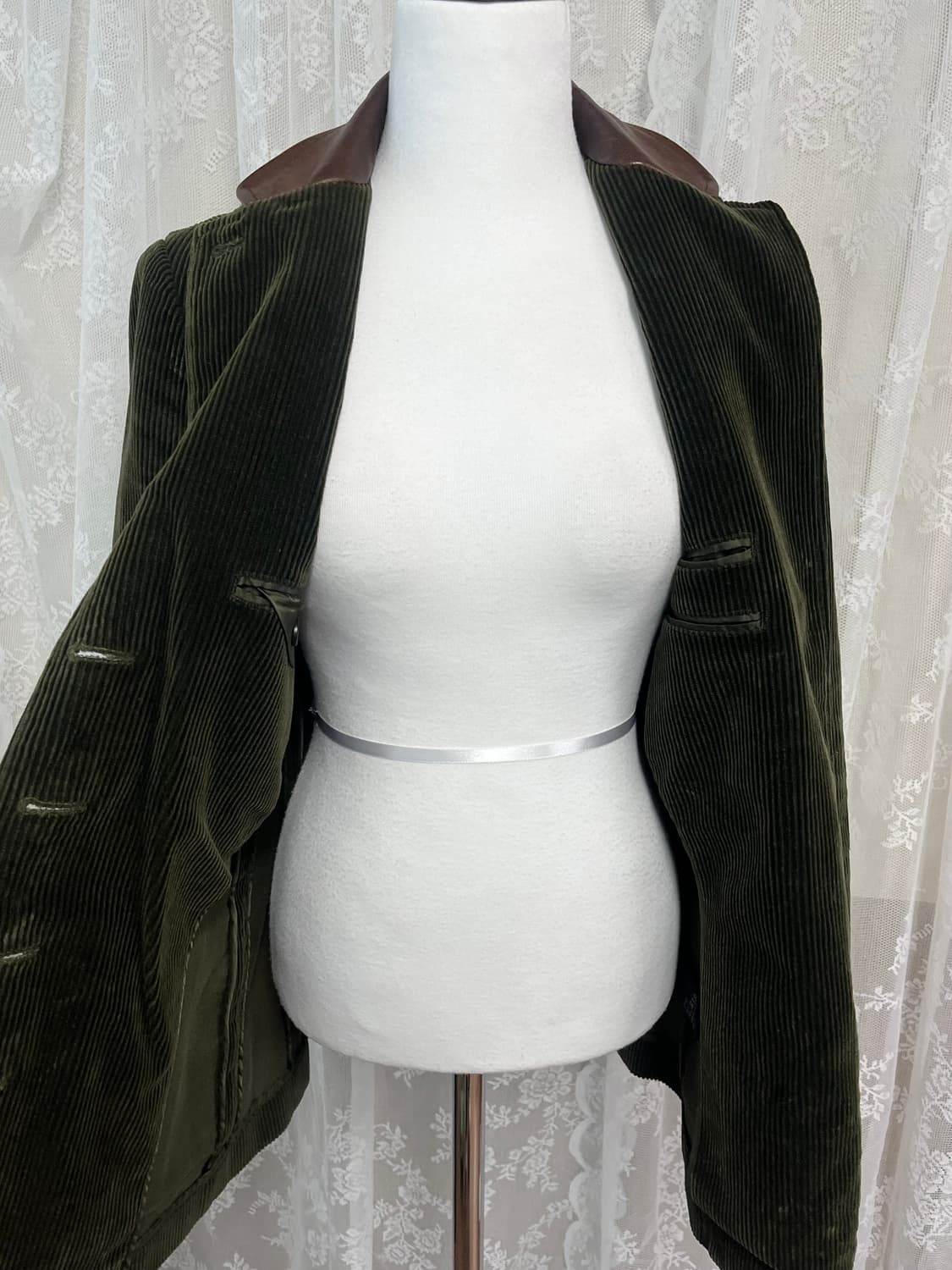 S) 랄프로렌 여성 빈티지 코듀로이 자켓 카키 상품이미지4