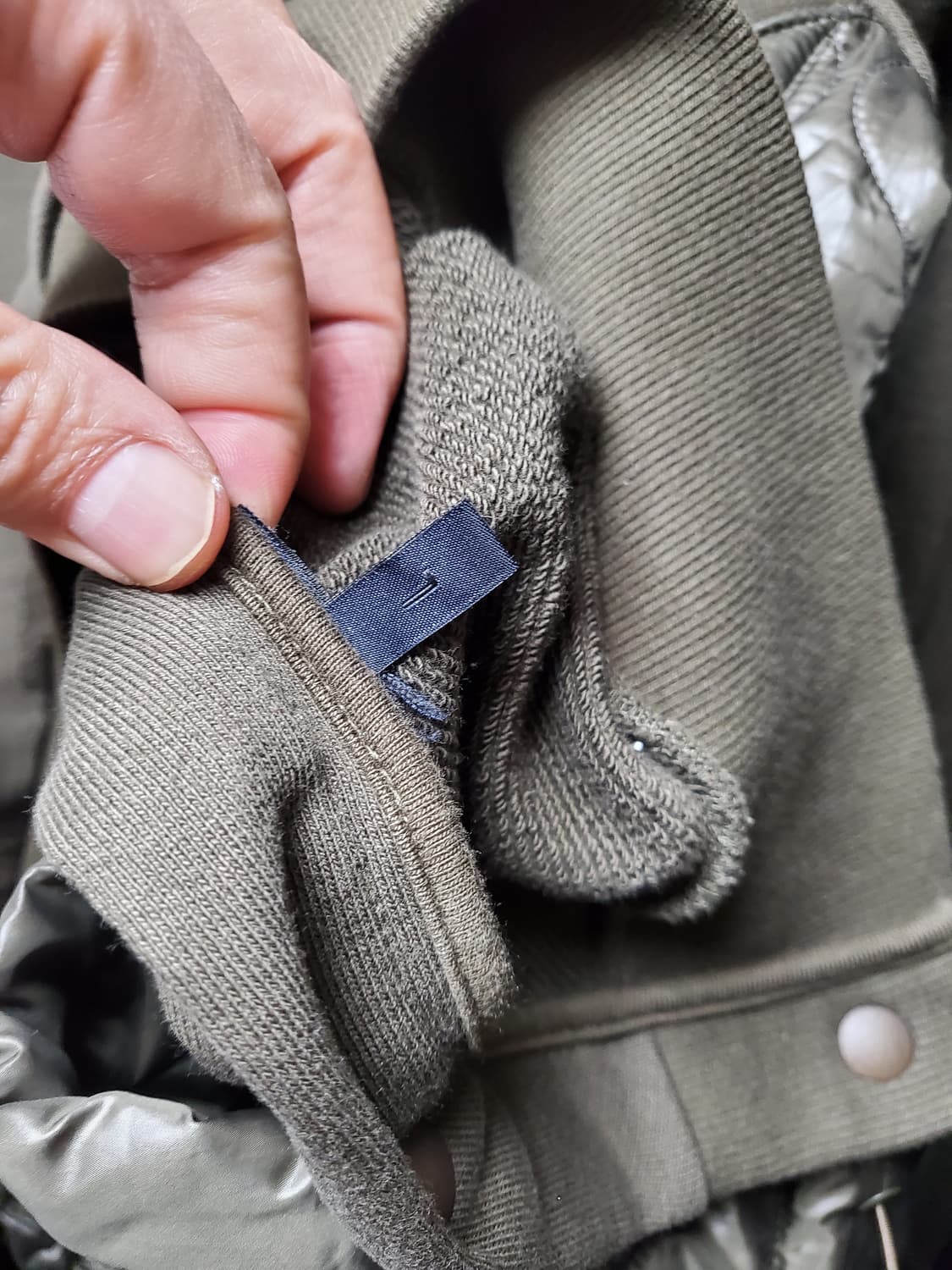 준지  후면 퀄티드 후디(착샷참고 상품이미지4