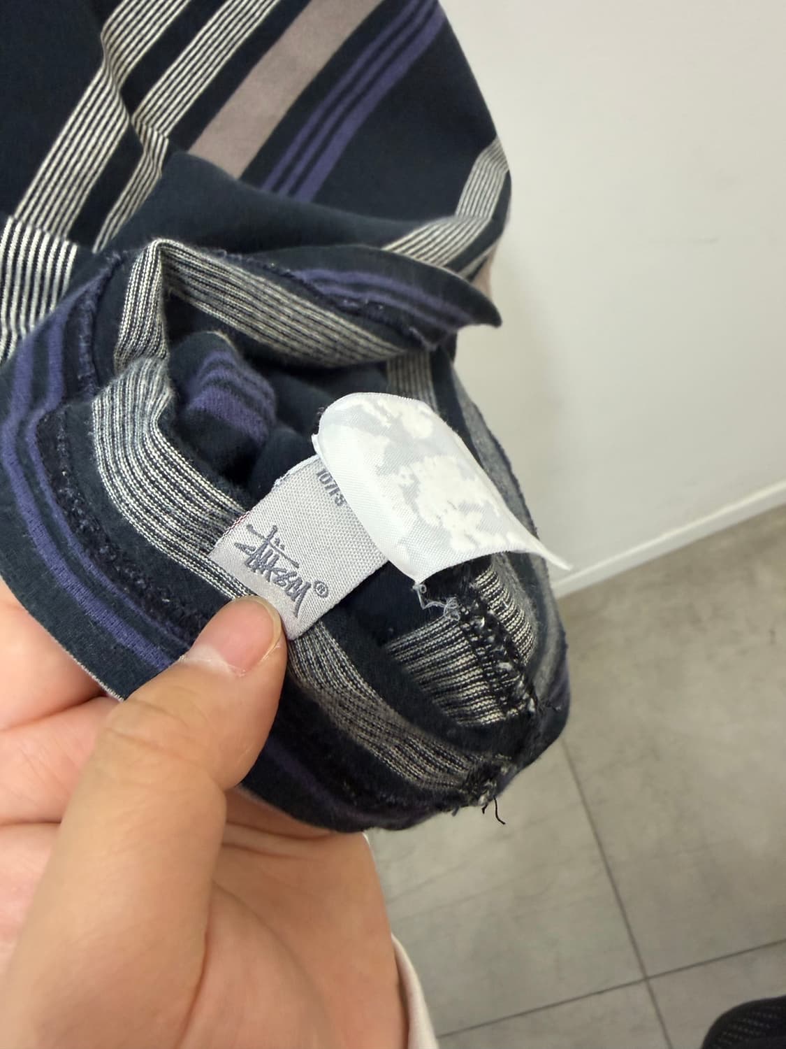 00s Stussy Authentic 스트라이프 나시 슬리브리스 상품이미지10