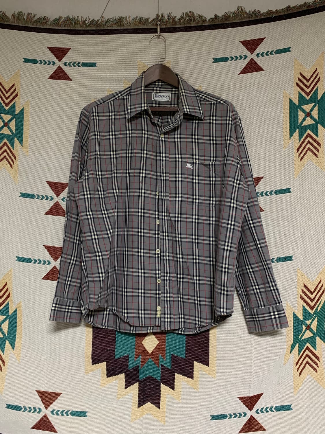 버버리 빈티지 체크 셔츠 XL 상품이미지1