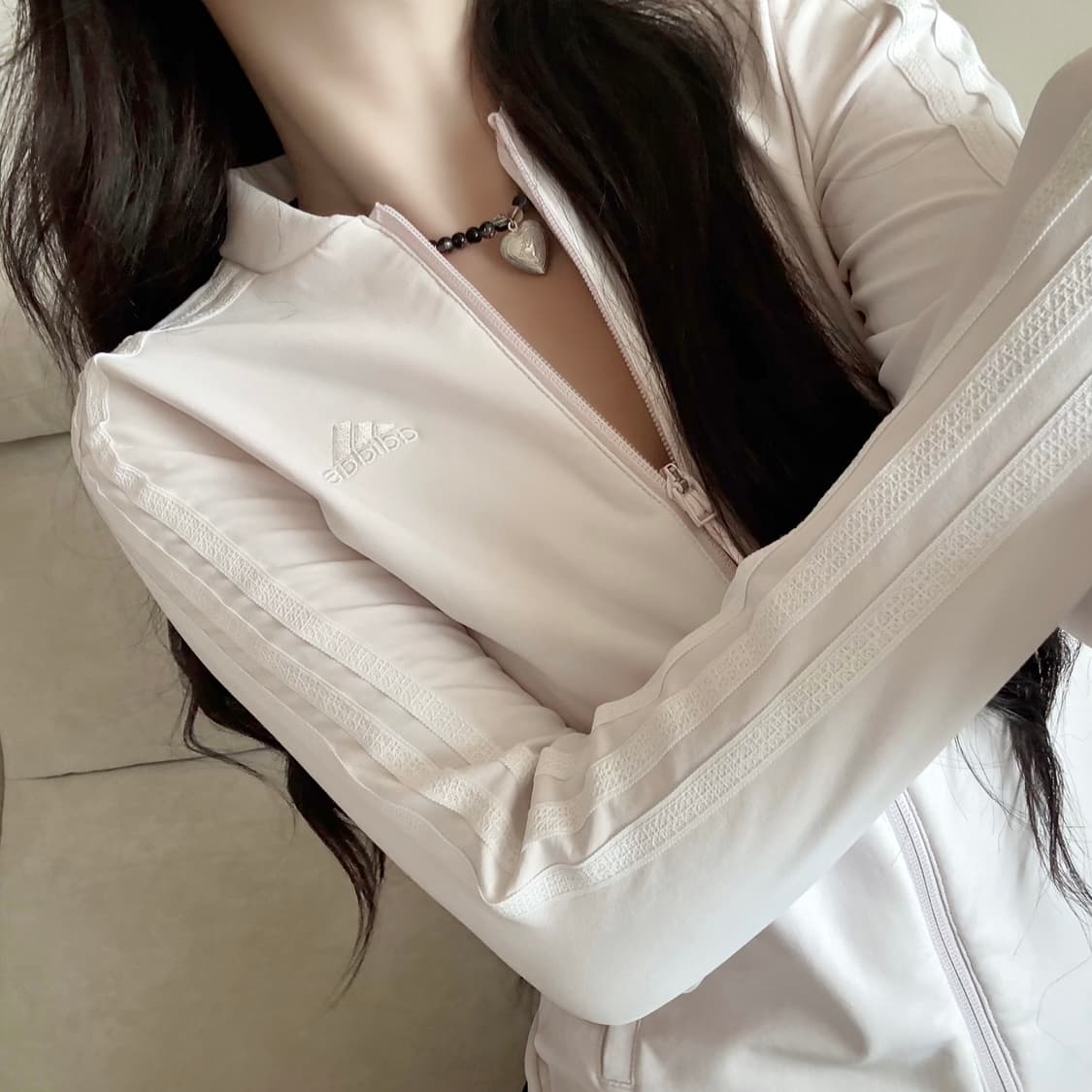 아디다스 딸기우유 연핑크 투웨이 져지 상품이미지1