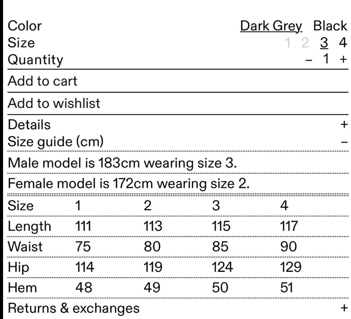 혜인서 와이드 울 팬츠 3사이즈 (다크 그레이)  상품이미지2
