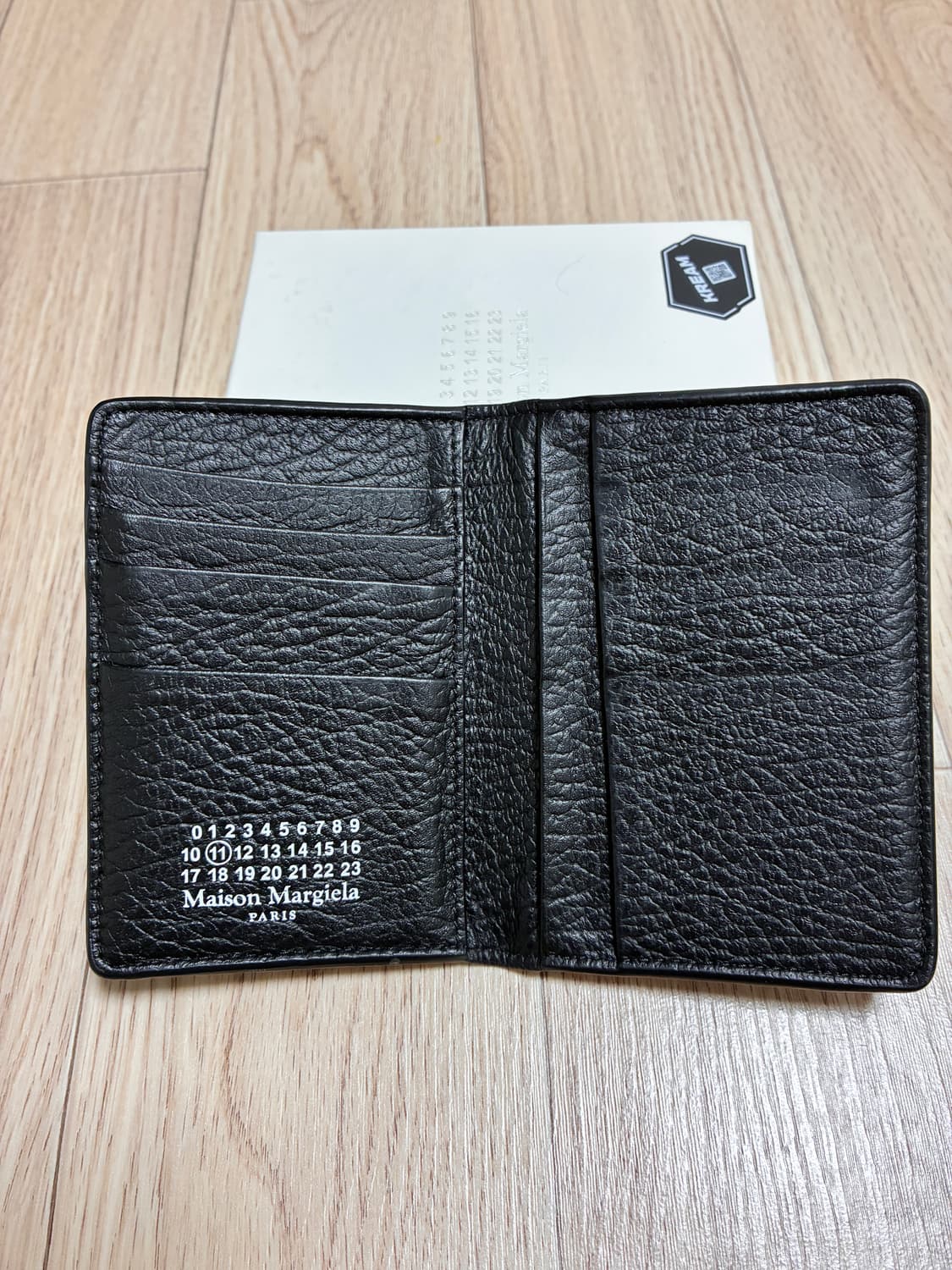 메종 마르지엘라 보빈 레더 카드 홀더 블랙 (카드지갑) 상품이미지4