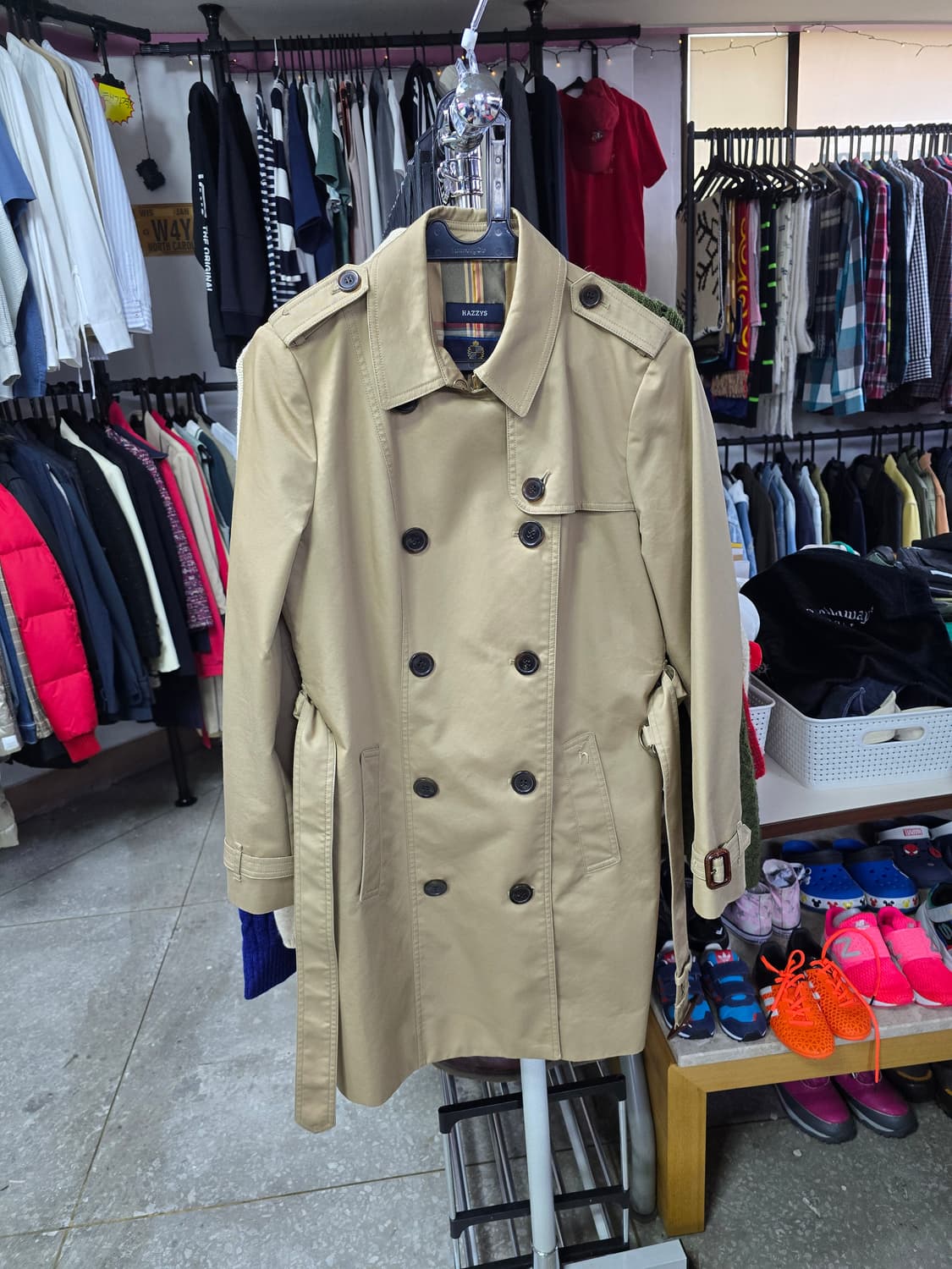 헤지스 베이지 트렌치 코트 (1333) 상품이미지1