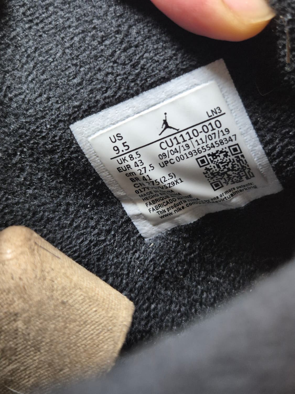 조던 4 레트로 블랙 캣 2006 (풀박) 상품이미지4