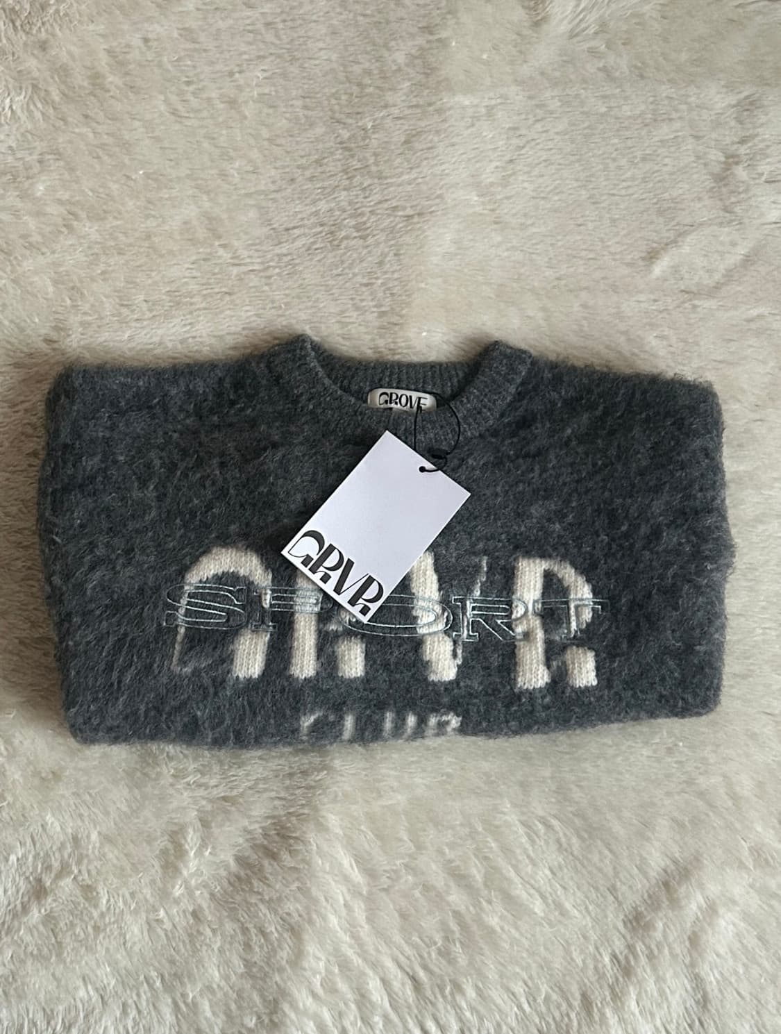 택O) 그로브 KINS 니트 그레이 [차정원 착용] 상품이미지5
