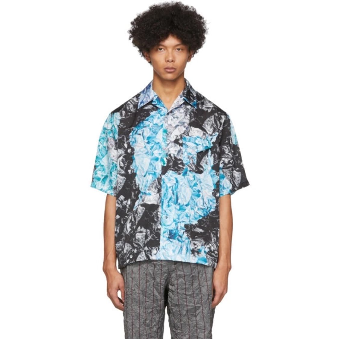 [L] 강혁 멀티컬러 카모 에어백 반팔 셔츠 상품이미지1