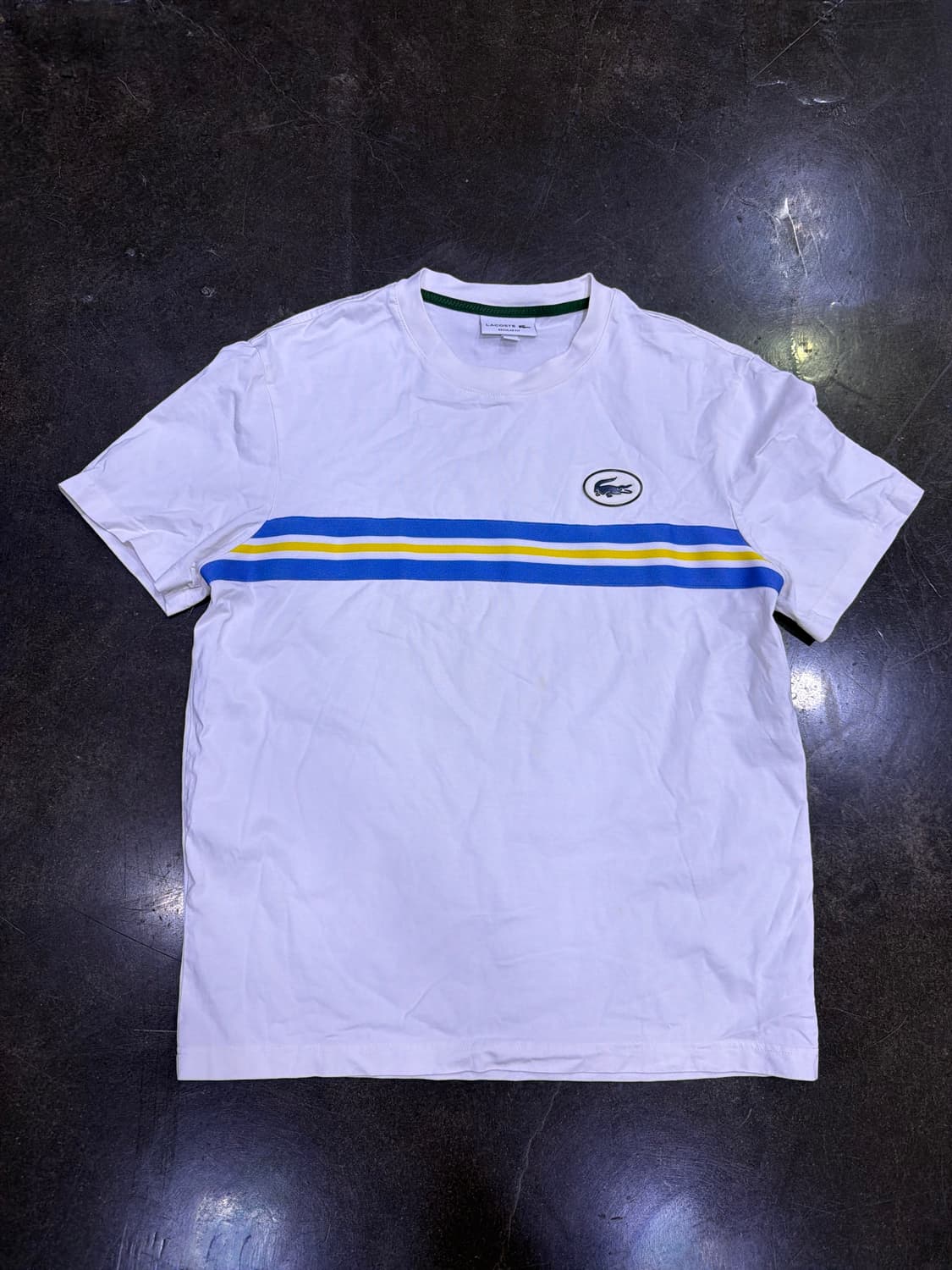 라코스테 헤리티지 뱃지 팁핑 반팔티셔츠 L 상품이미지2