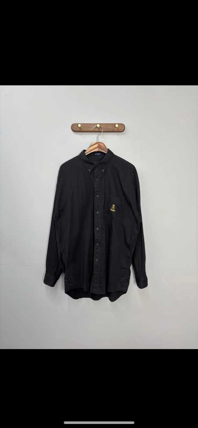 폴로 챕스 랄프로렌 블랙 오버핏 셔츠 H1210 상품이미지2