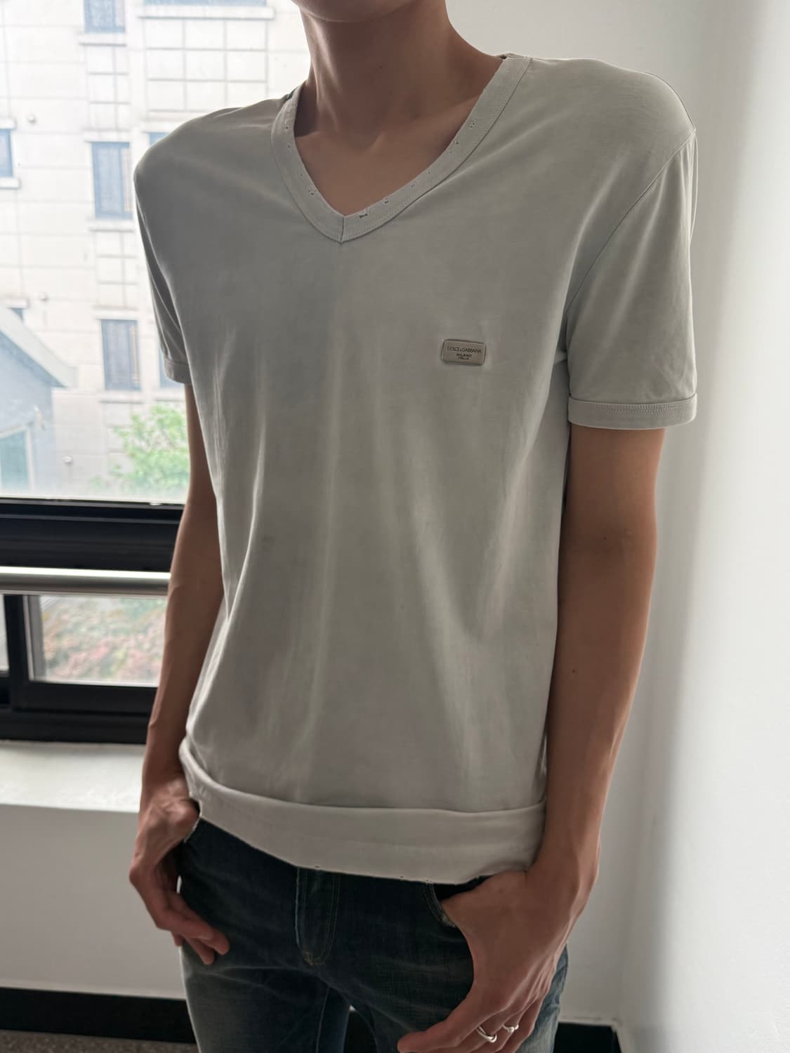 00s Dolce&Gabbana plate destroyed tee 상품이미지4