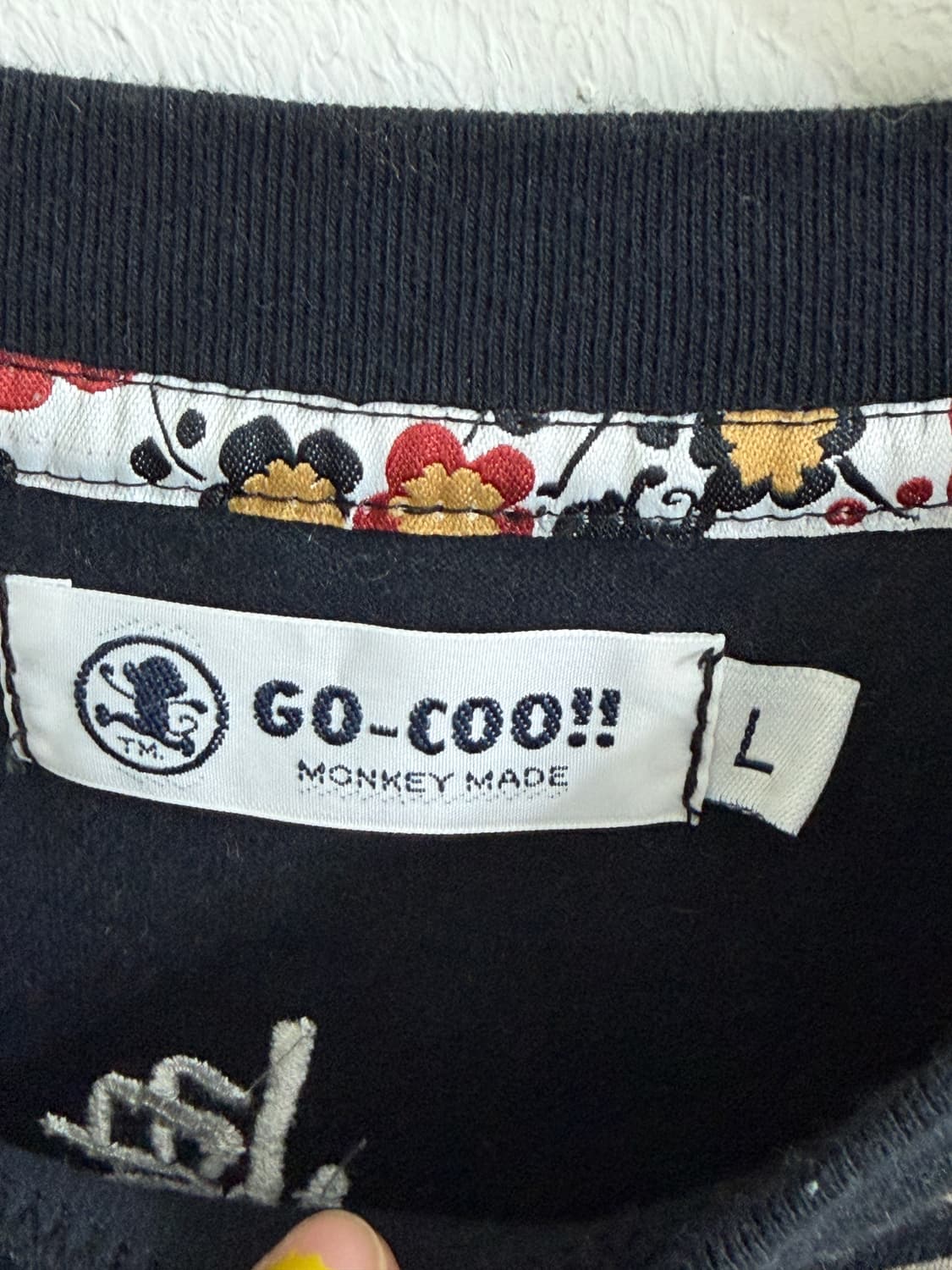 고쿠 오리엔탈 프린팅 자수 반팔 티셔츠 상품이미지9