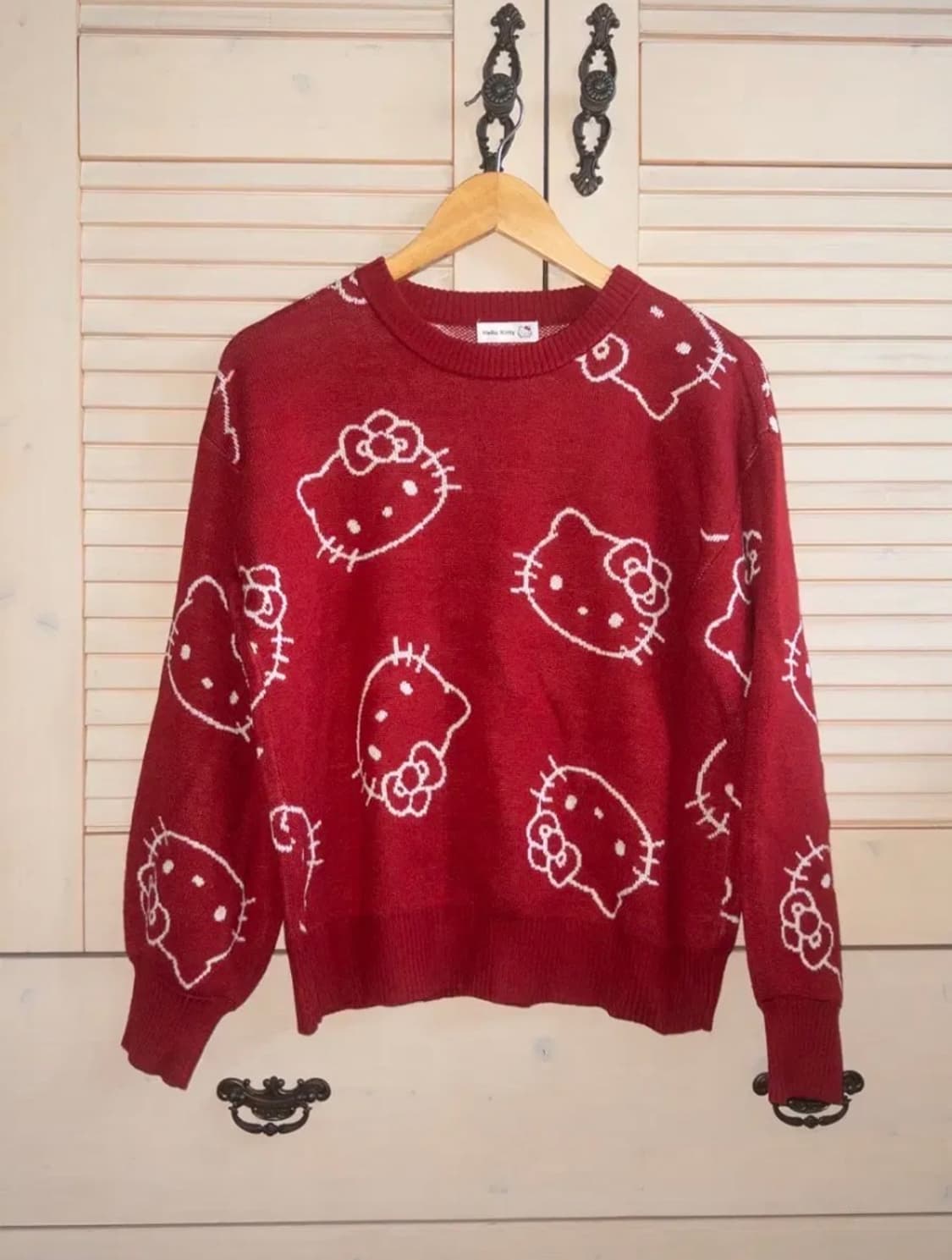 일본빈티지 헬로키티 니트 하구미 카모메산장 지구네 산리오 모리노가토 상품이미지1