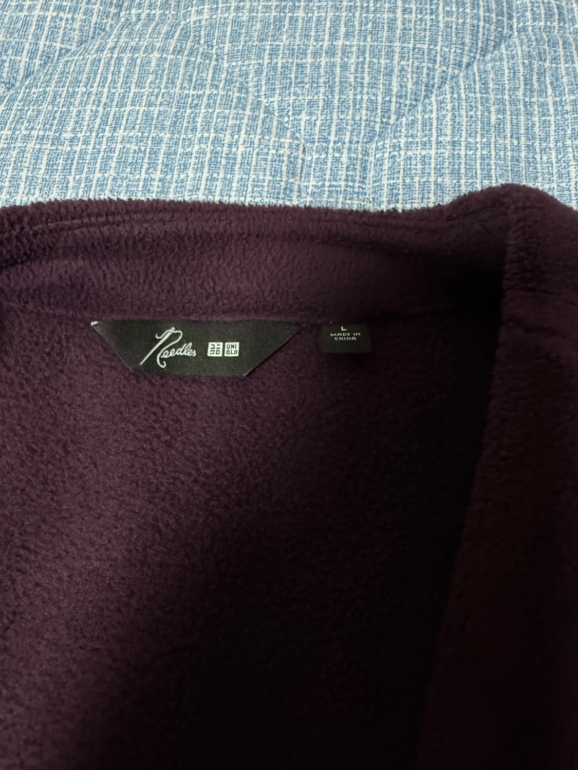 유니클로 니들스 퍼플 가디건 L 상품이미지4