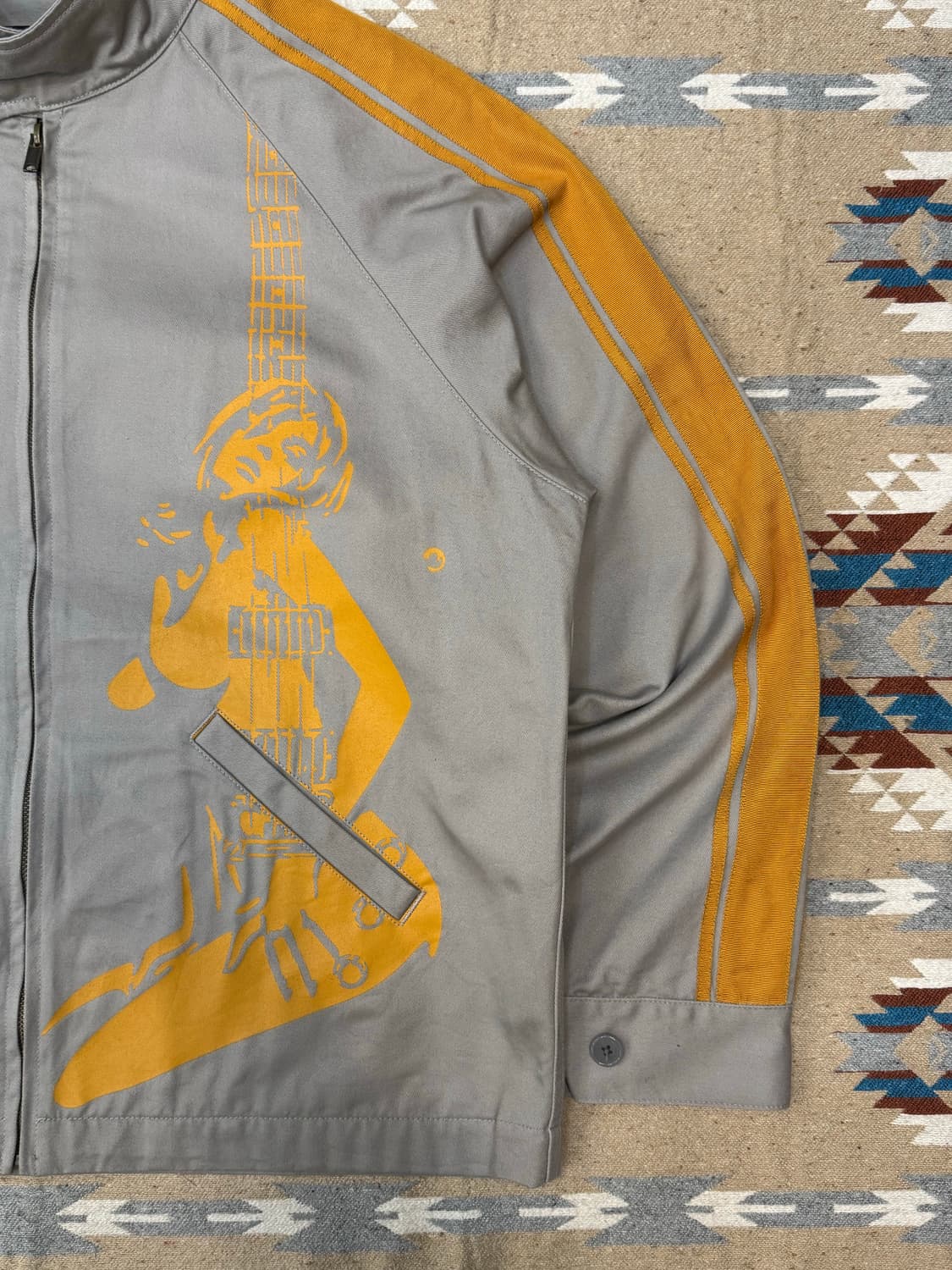 [L] 히스테릭 글래머 디트로이트 락 레이싱 자켓 그레이  상품이미지3